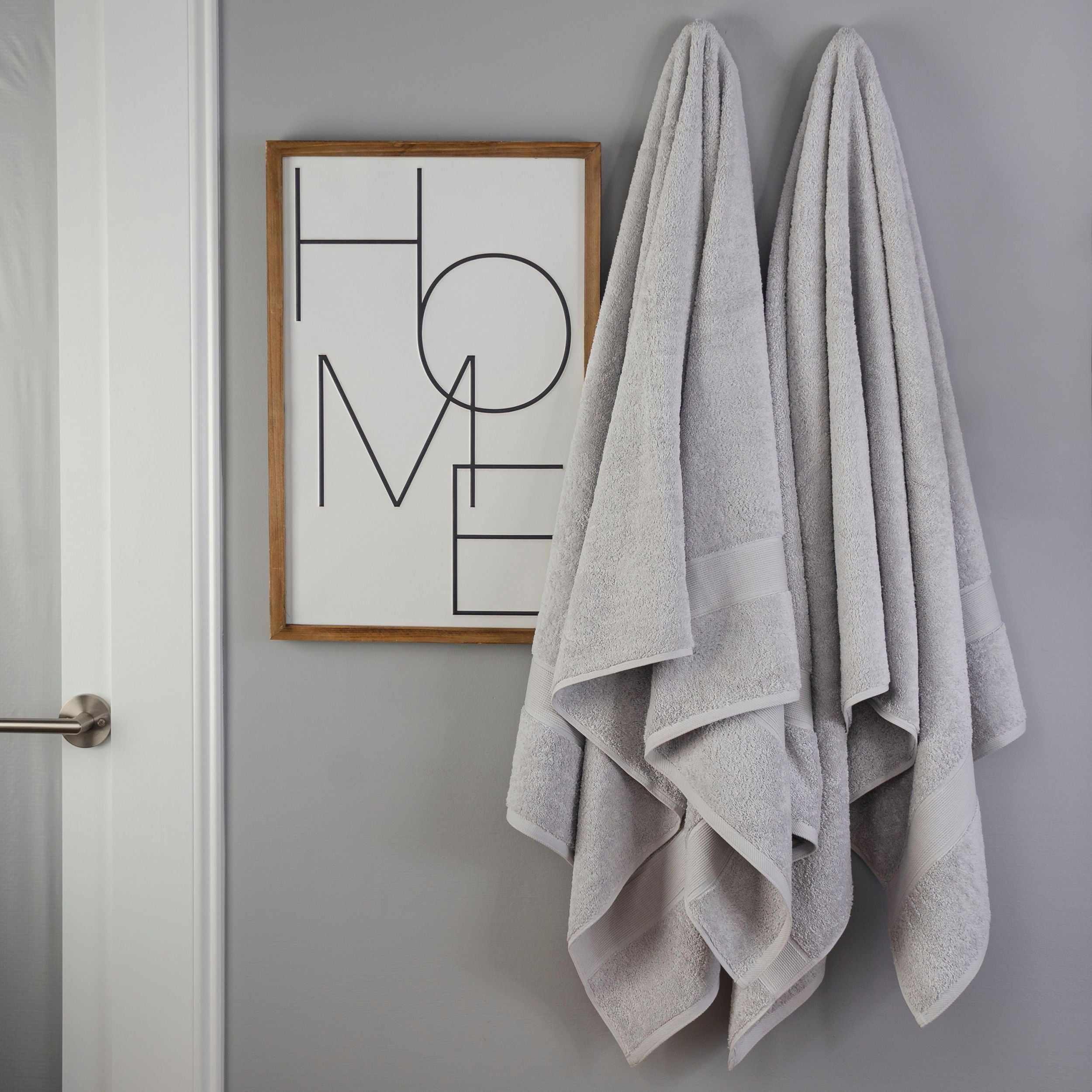 Organic Solid 650 GSM 2 Pieces Bath Sheet Set - Blue Nile Mills