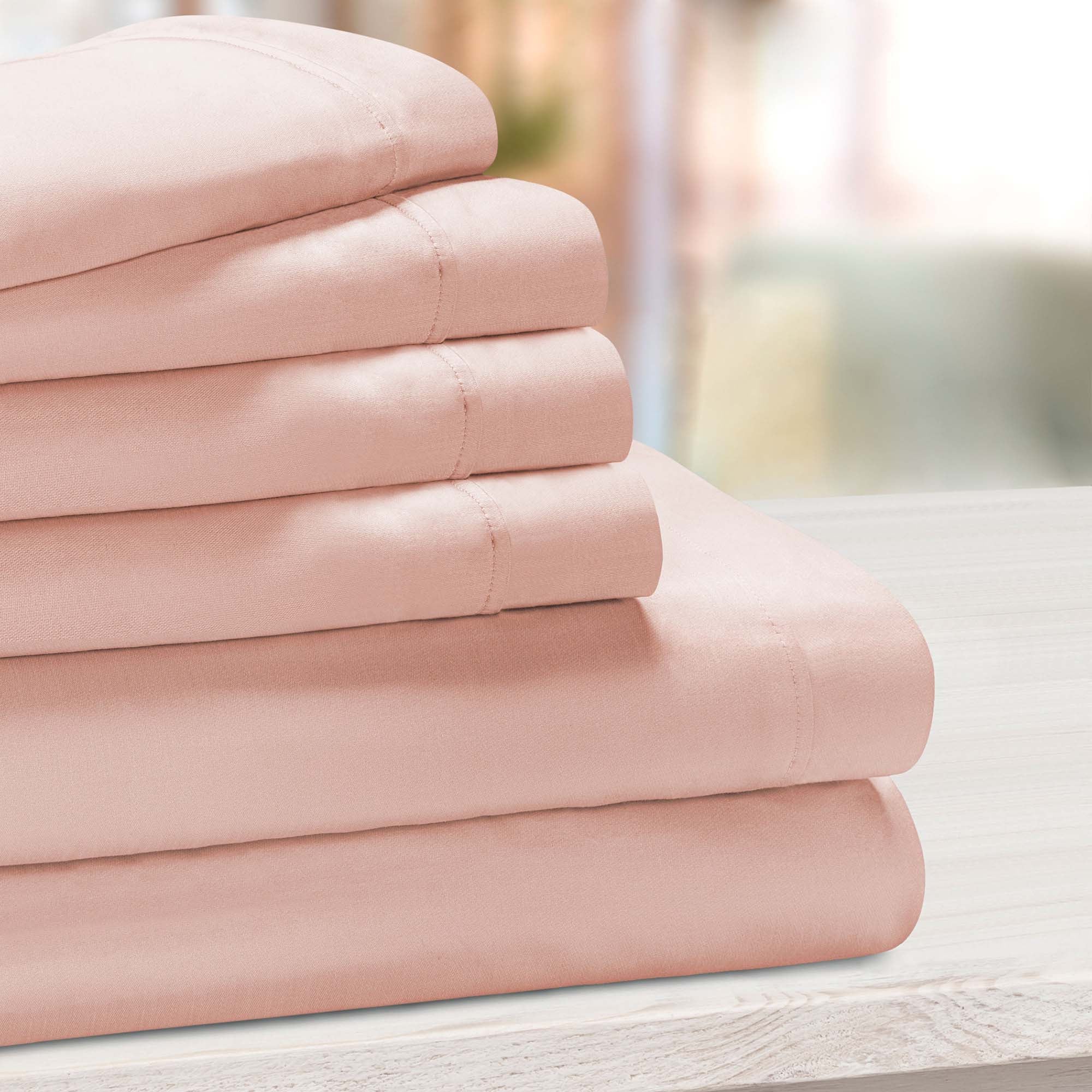 1000 Thread Count Cotton Rich Solid Deep Pocket Bed Sheet Set - Blue Nile Mills