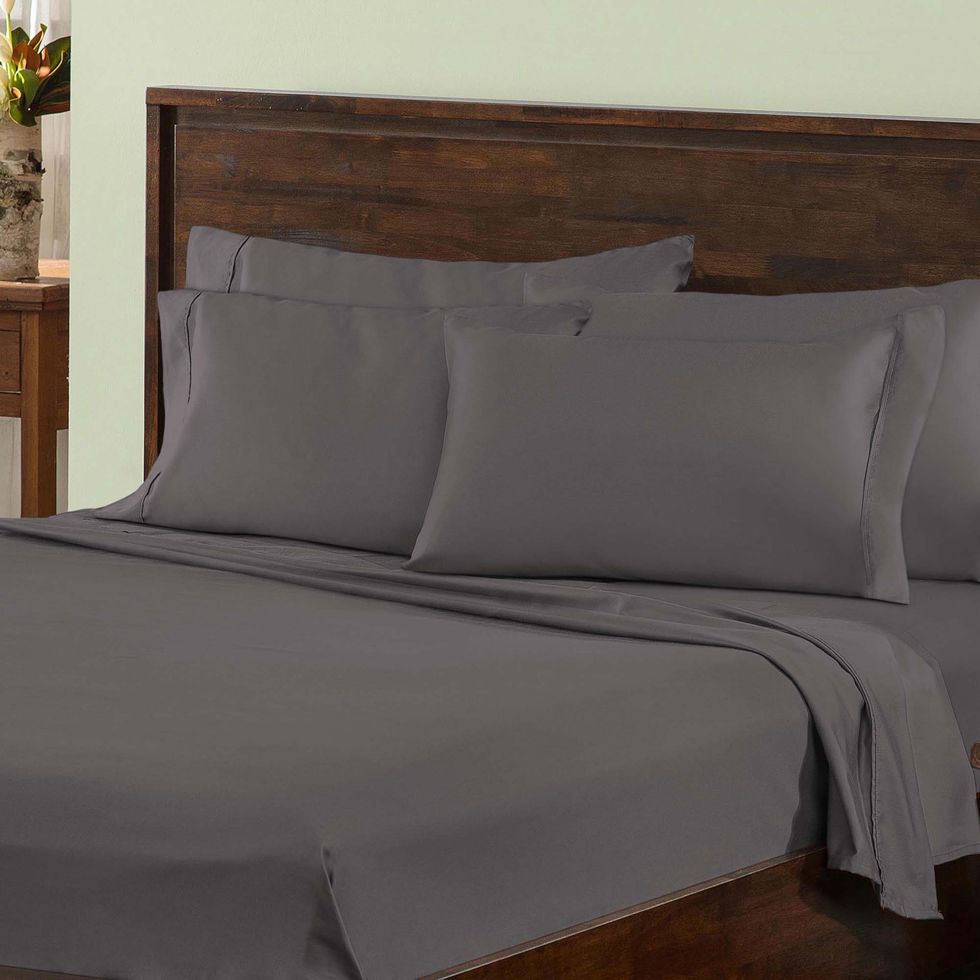 1000 Thread Count Cotton Rich Solid Deep Pocket Bed Sheet Set - Blue Nile Mills