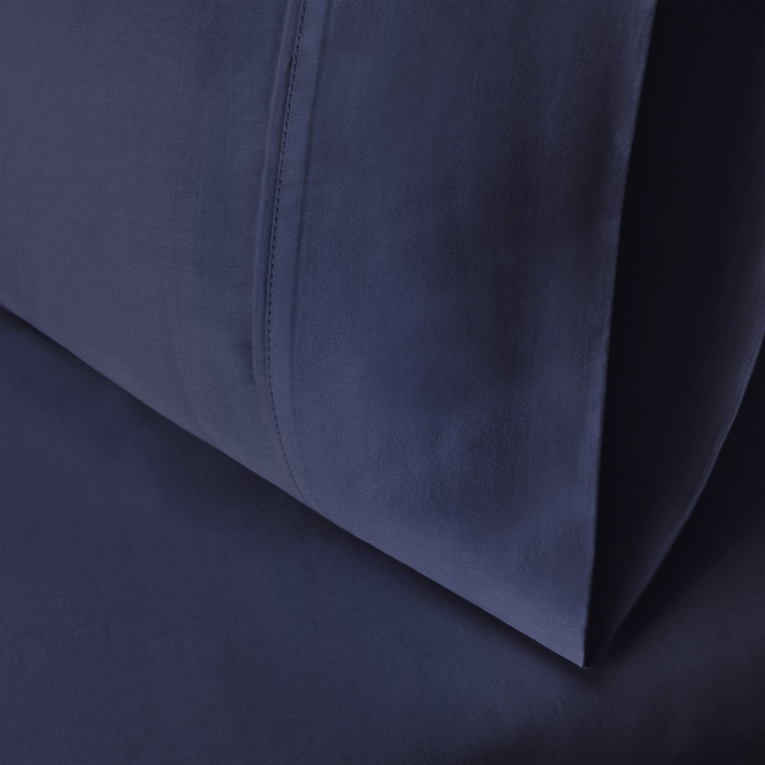 Egyptian Cotton 300 Thread Count Solid Pillowcases, Set of 2 - Blue Nile Mills