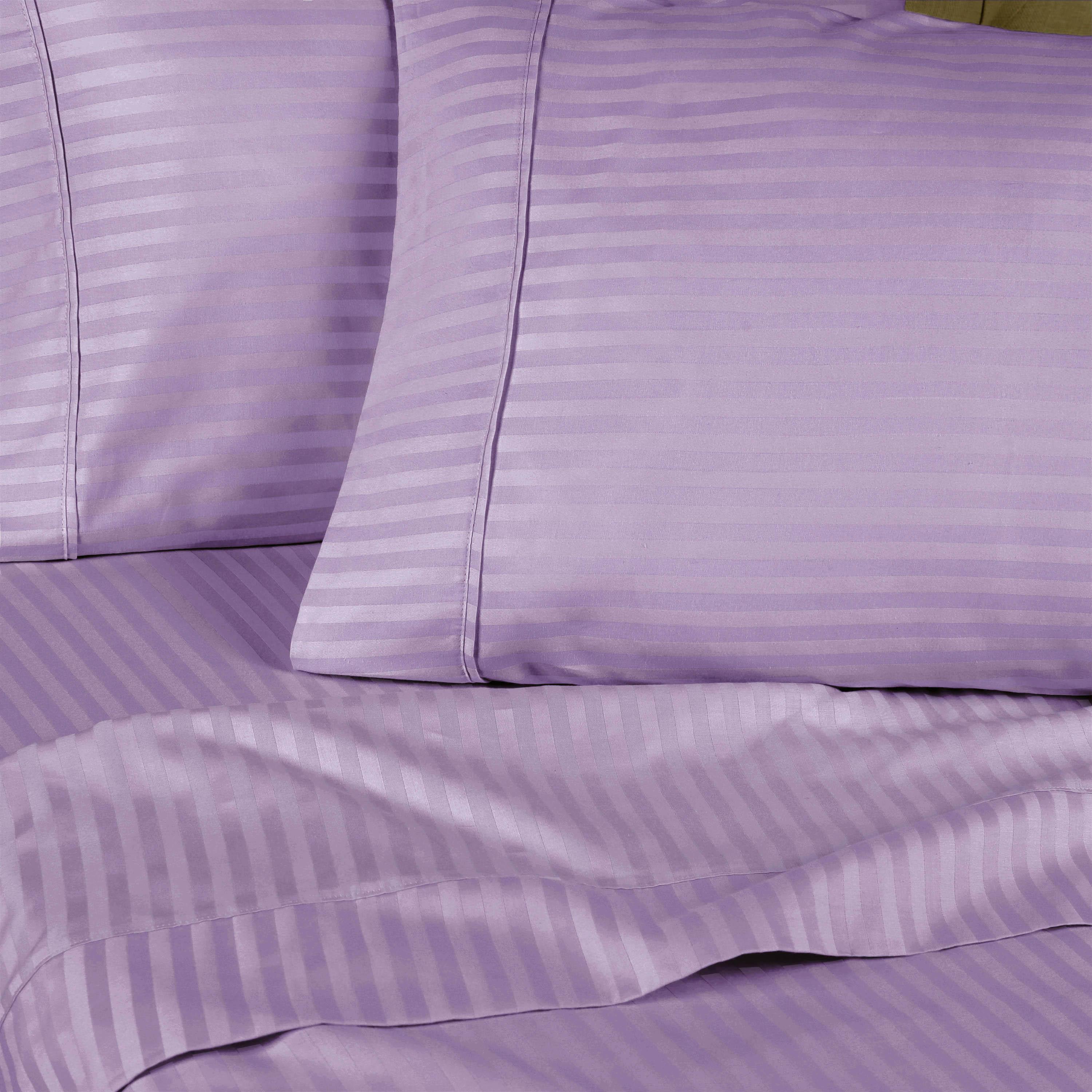 Egyptian Cotton 300 Thread Count Striped Deep Pocket Sheet Set - Blue Nile Mills