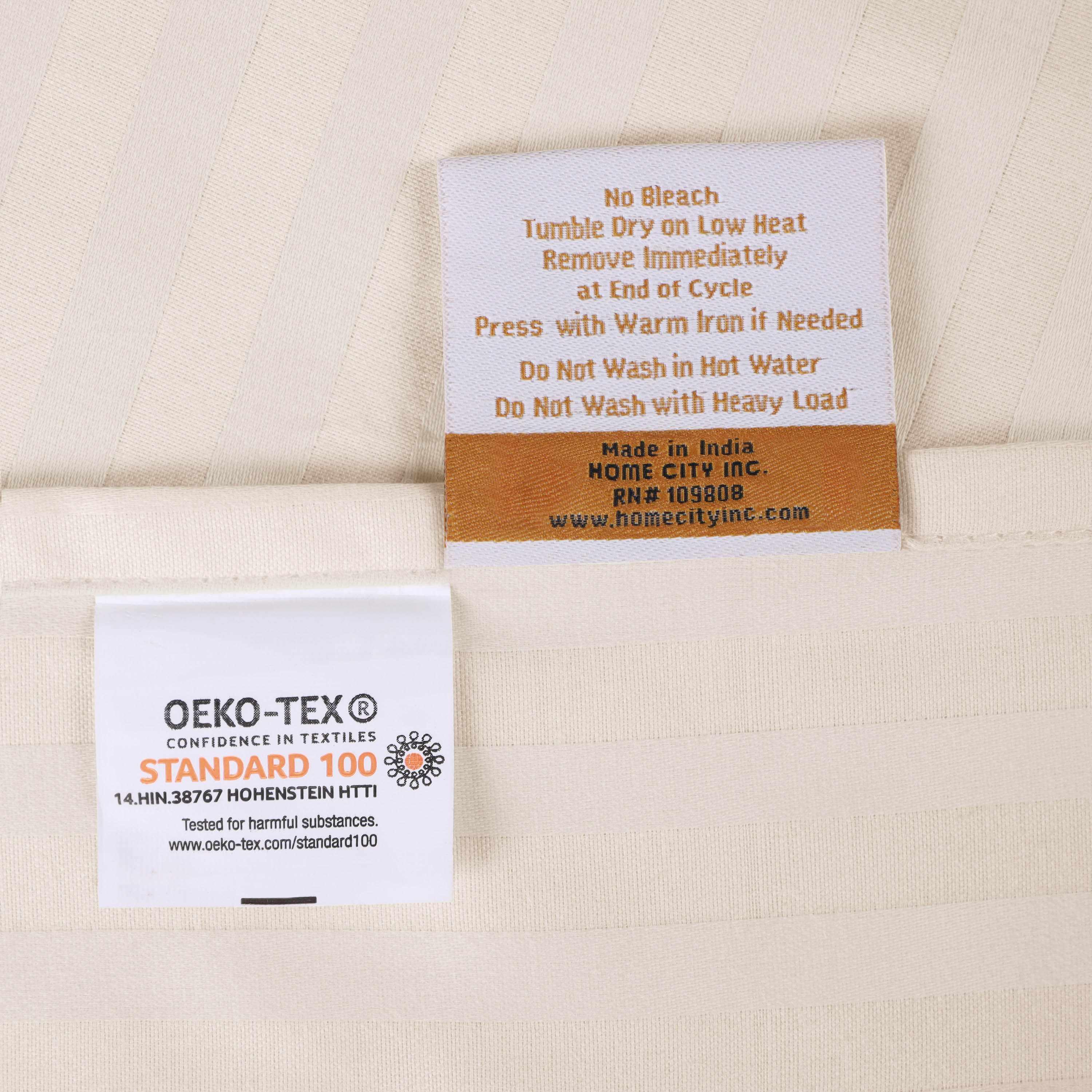 Egyptian Cotton 400 Thread Count Striped Deep Pocket Sheet Set - Blue Nile Mills