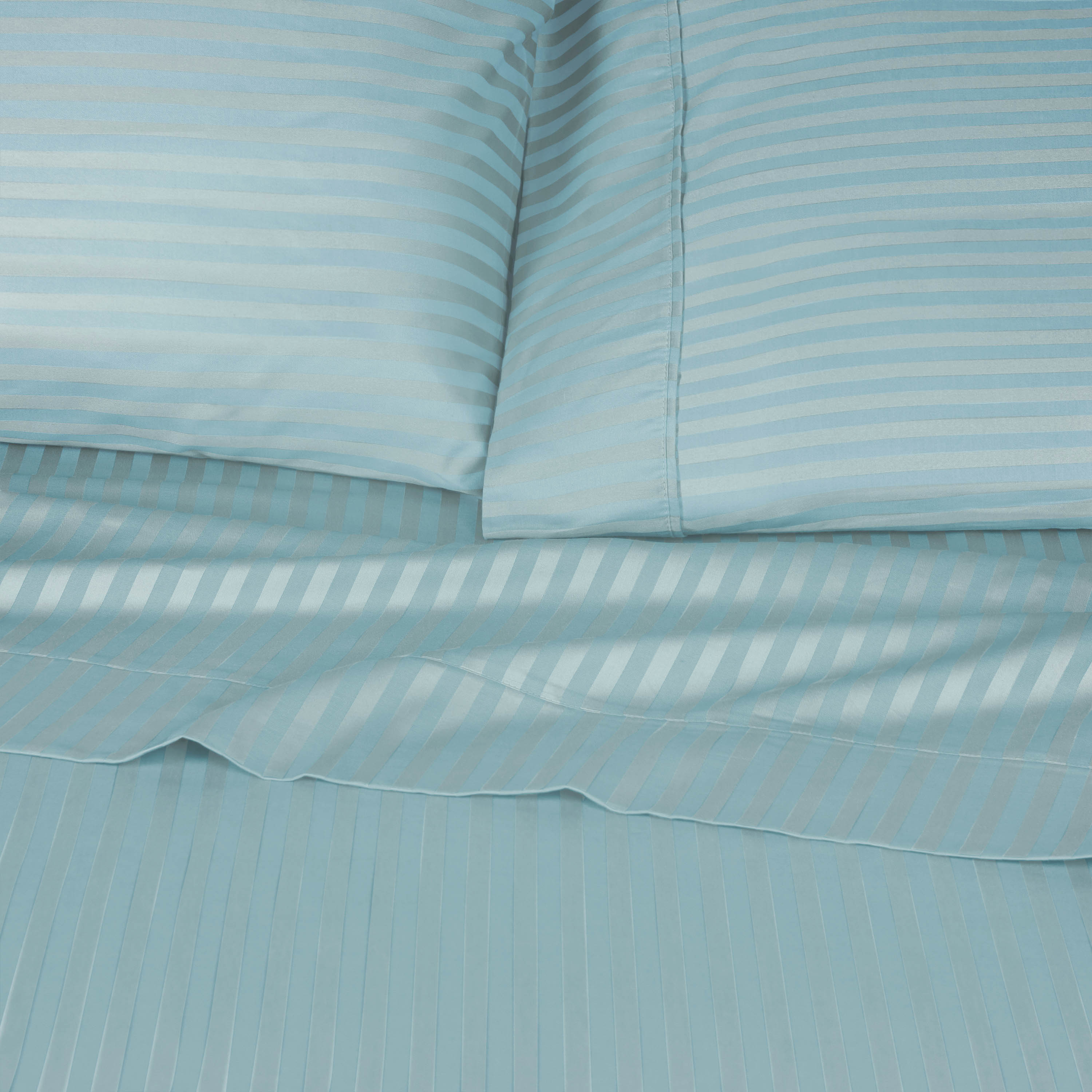Egyptian Cotton 300 Thread Count Striped Deep Pocket Sheet Set - Blue Nile Mills
