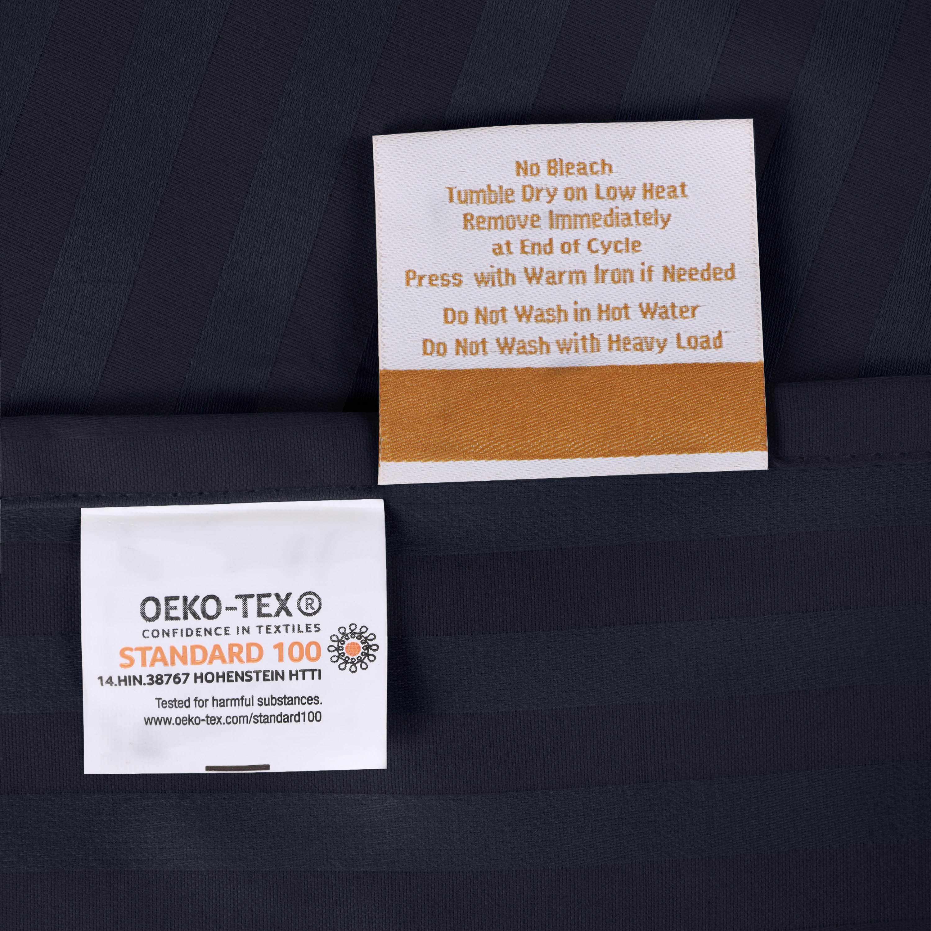 Egyptian Cotton 300 Thread Count Striped Deep Pocket Sheet Set - Blue Nile Mills