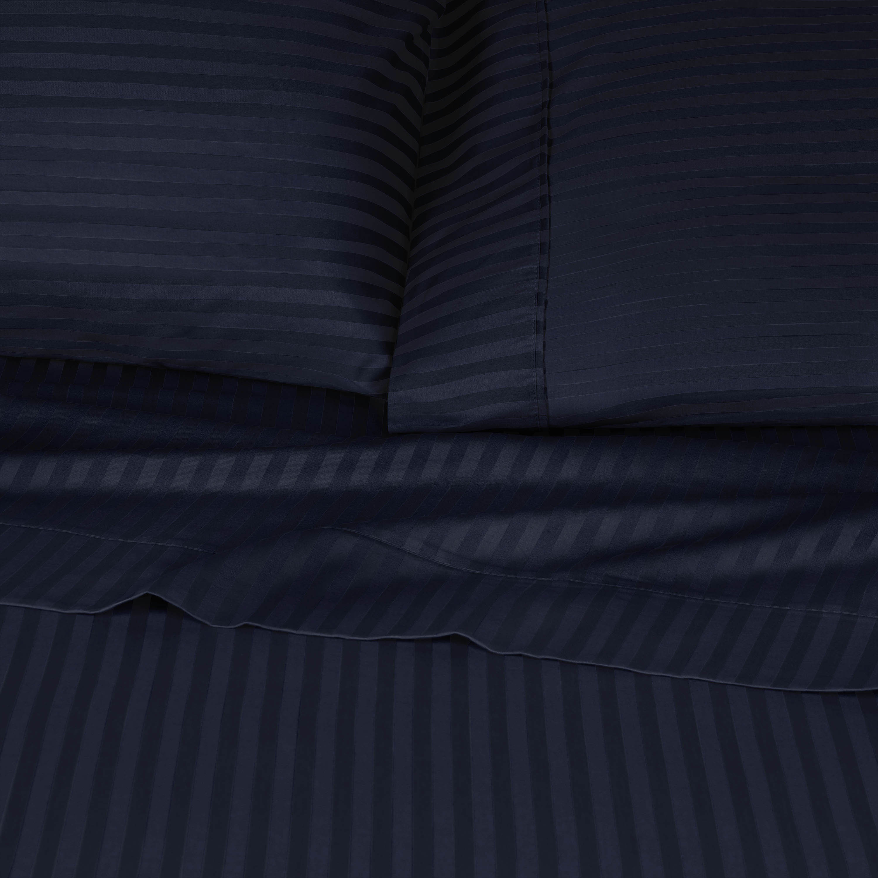 Egyptian Cotton 300 Thread Count Striped Deep Pocket Sheet Set - Blue Nile Mills
