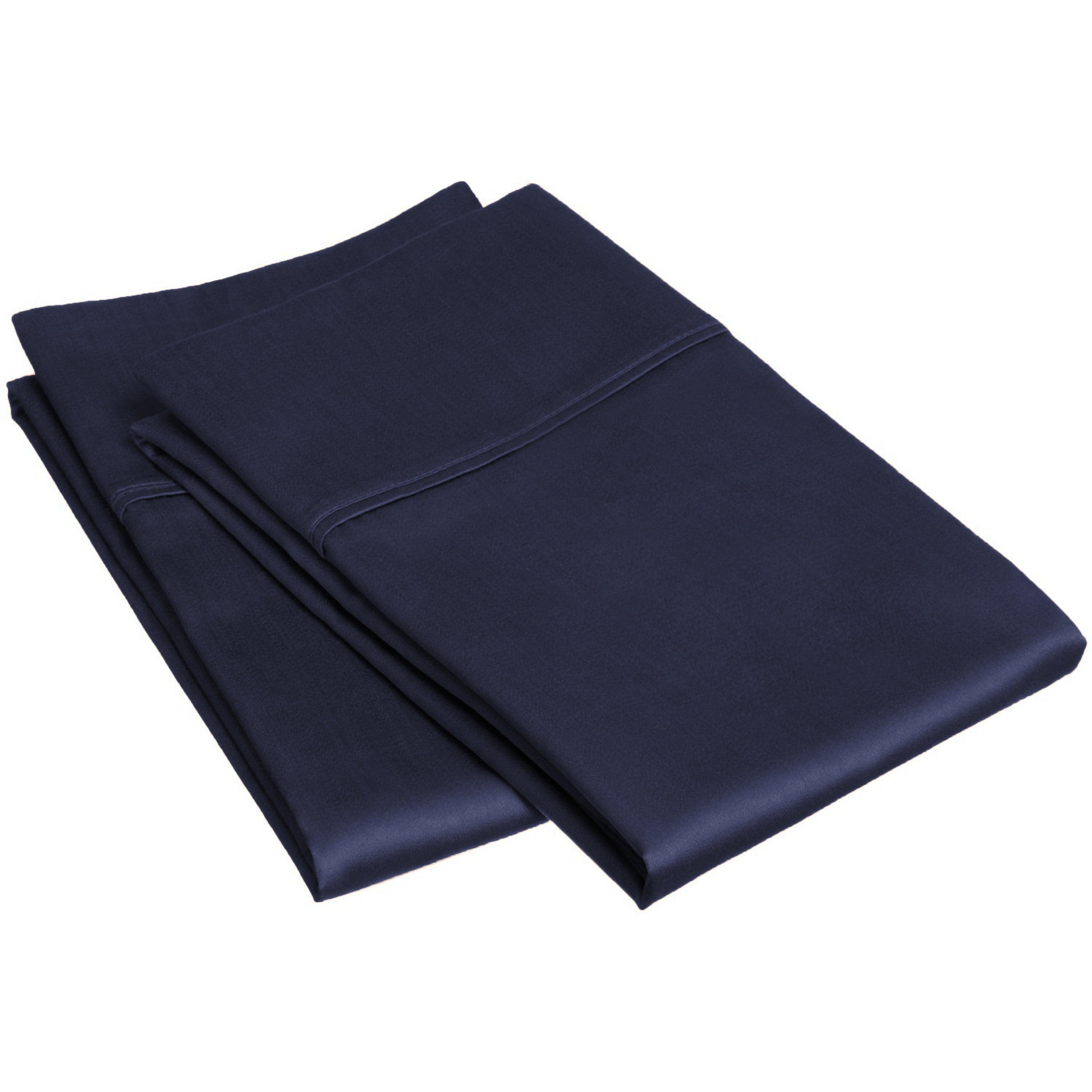 Egyptian Cotton 400 Thread Count Solid Pillowcases, Set of 2 - Blue Nile Mills