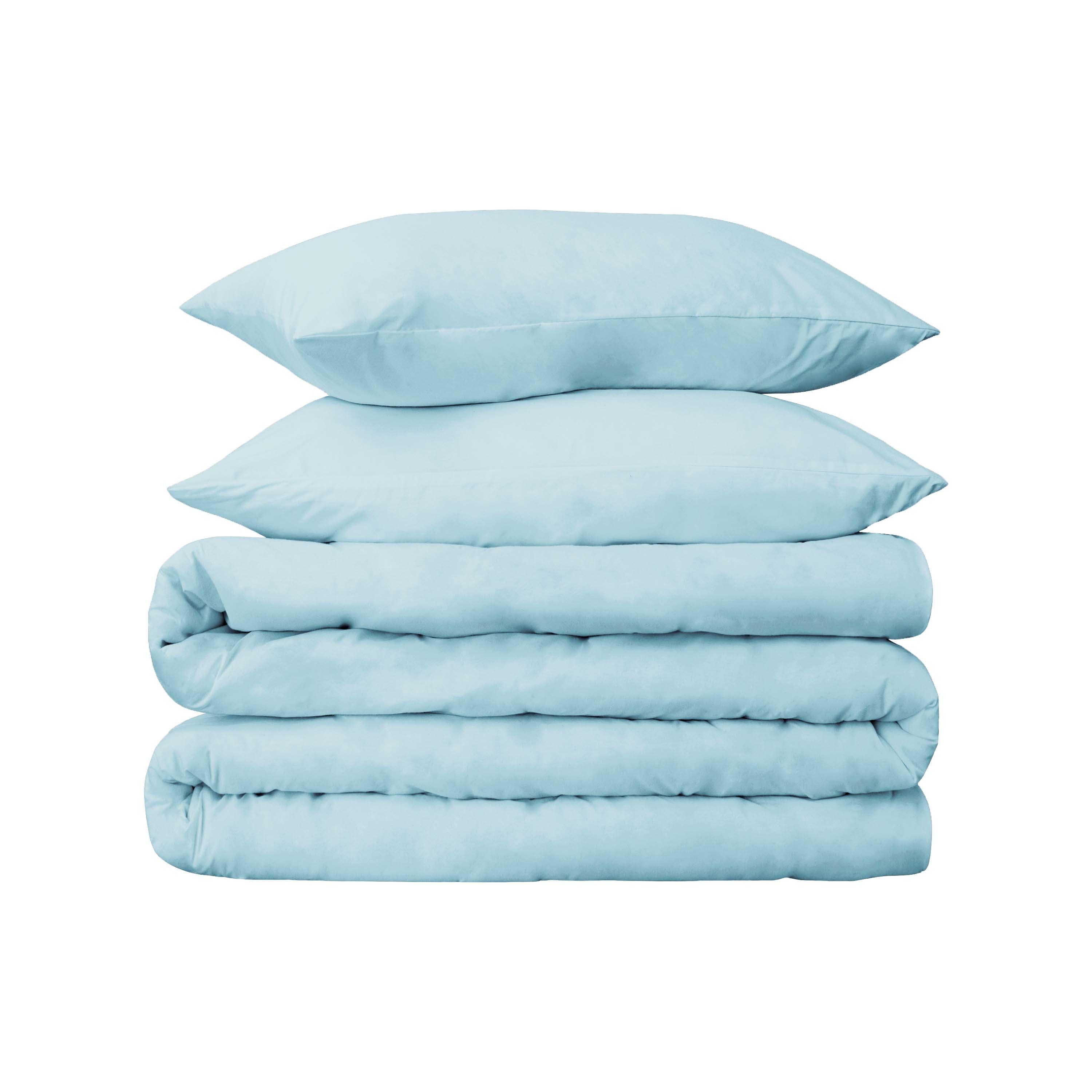 Egyptian Cotton 530 Thread Count Solid Duvet Cover Set - Blue Nile Mills
