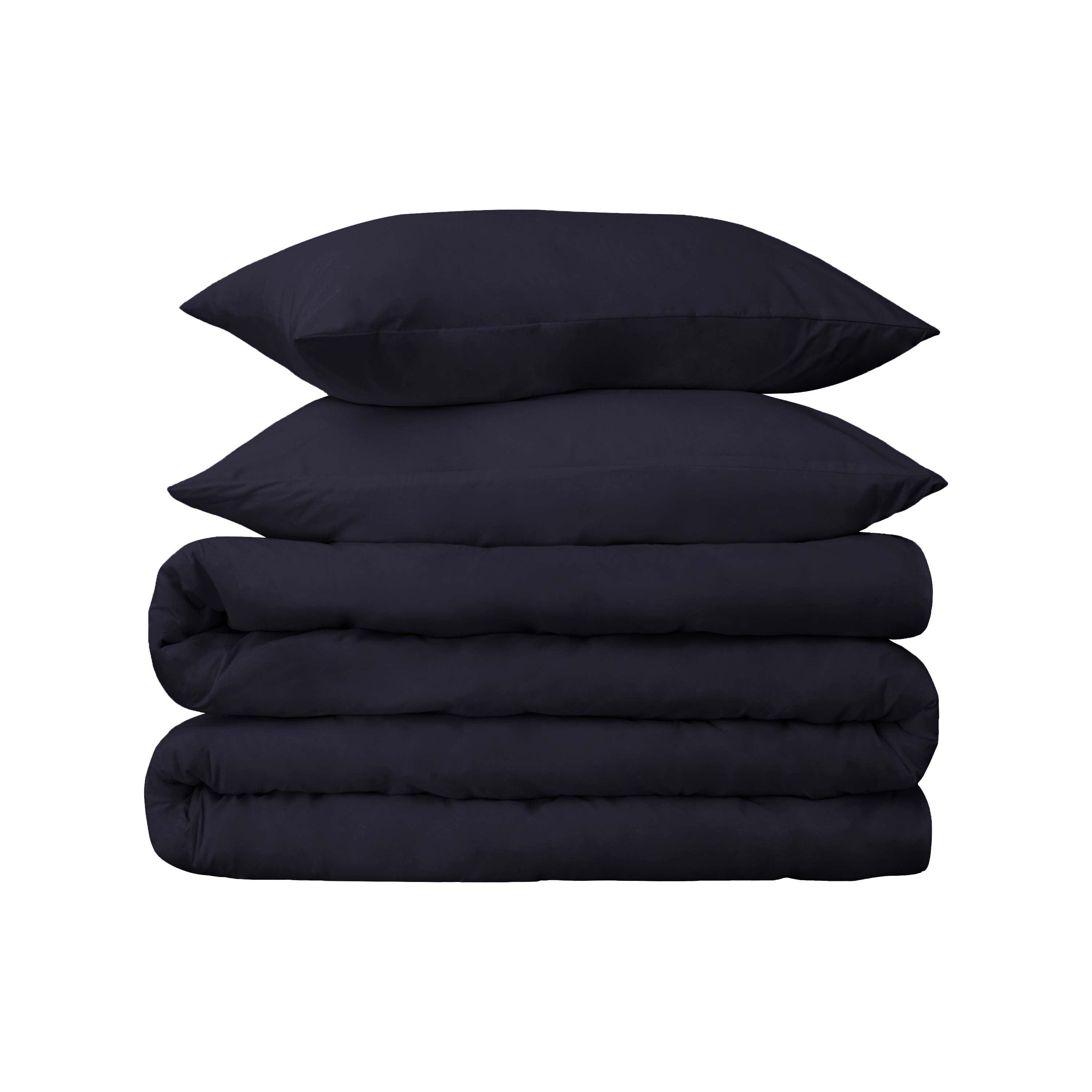 Egyptian Cotton 530 Thread Count Solid Duvet Cover Set - Blue Nile Mills