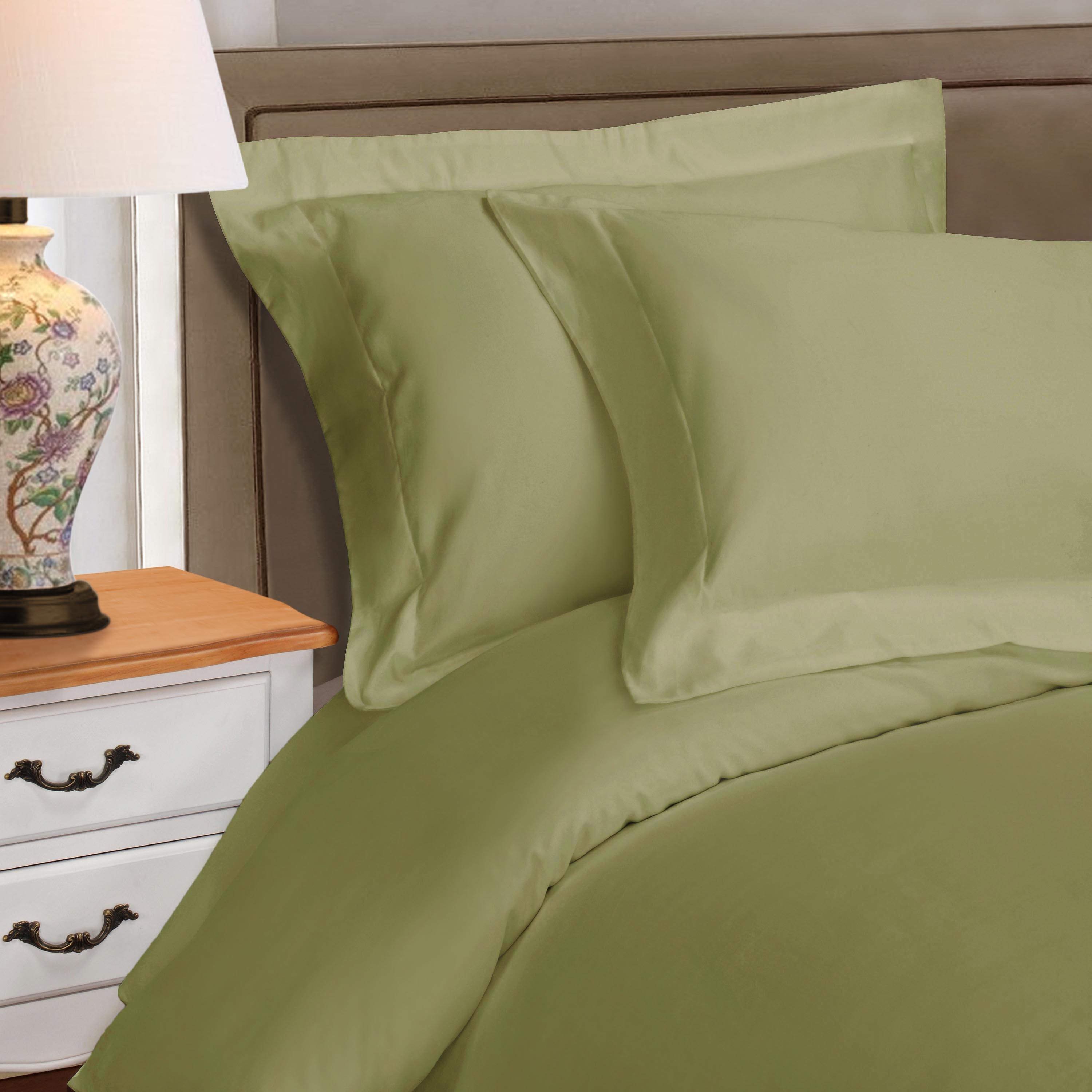 Egyptian Cotton 530 Thread Count Solid Duvet Cover Set - Blue Nile Mills