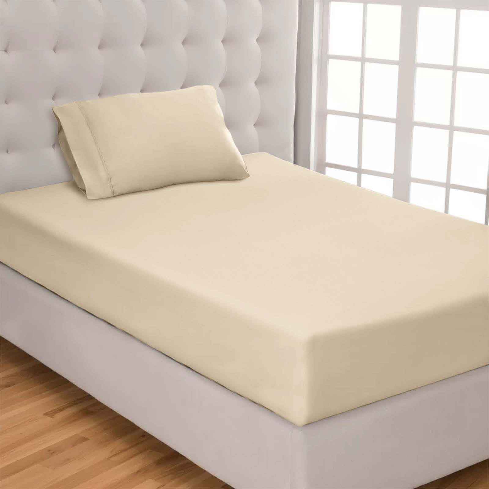 Egyptian Cotton 300 Thread Count Solid Bed Sheet Set - Blue Nile Mills