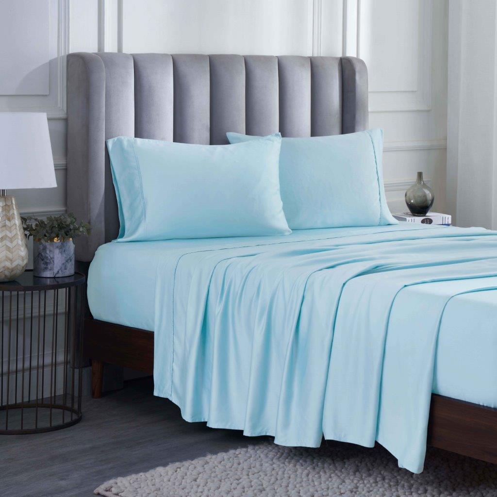 Modal From Beechwood 400 Thread Count Solid Deep Pocket Bed Sheet Set - Blue Nile Mills