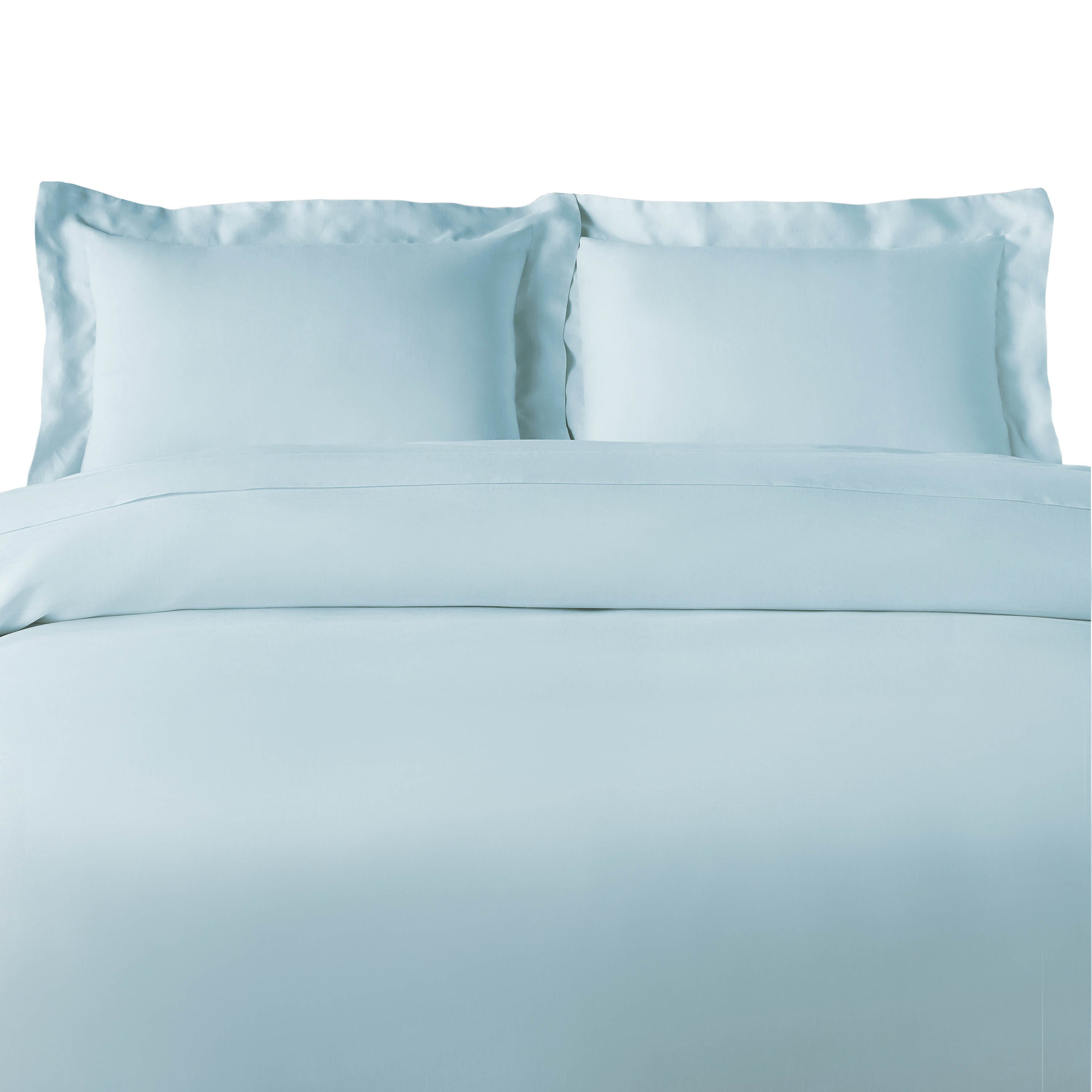 Rayon From Bamboo 300 Thread Count Solid Duvet Cover Set - Blue Nile Mills
