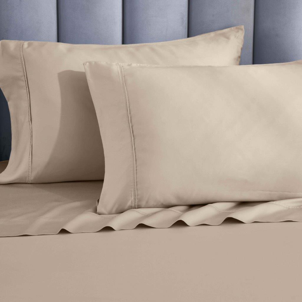 Modal From Beechwood 400 Thread Count Cooling Solid Pillowcase Set - Blue Nile Mills