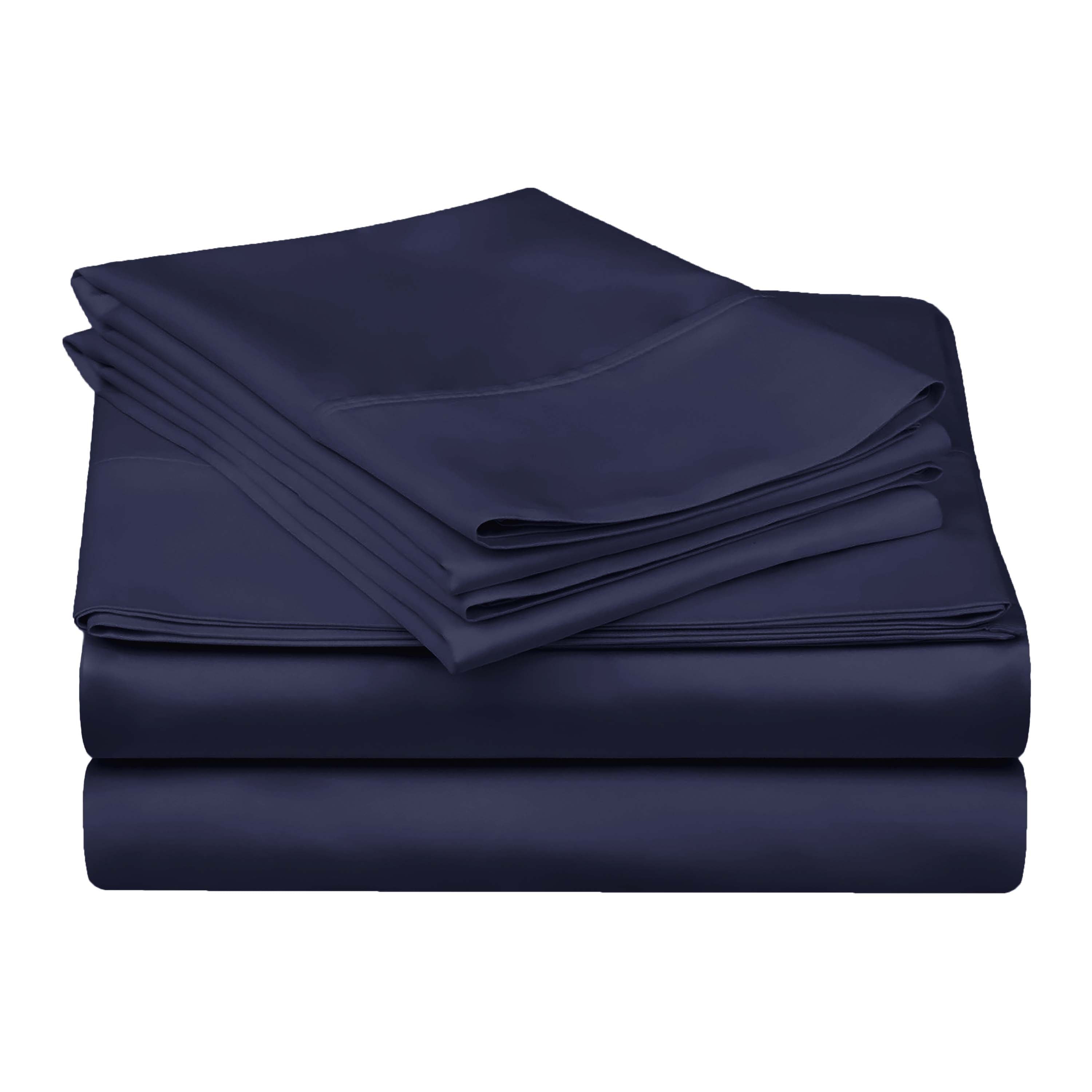 Egyptian Cotton 300 Thread Count Solid Bed Sheet Set - Blue Nile Mills