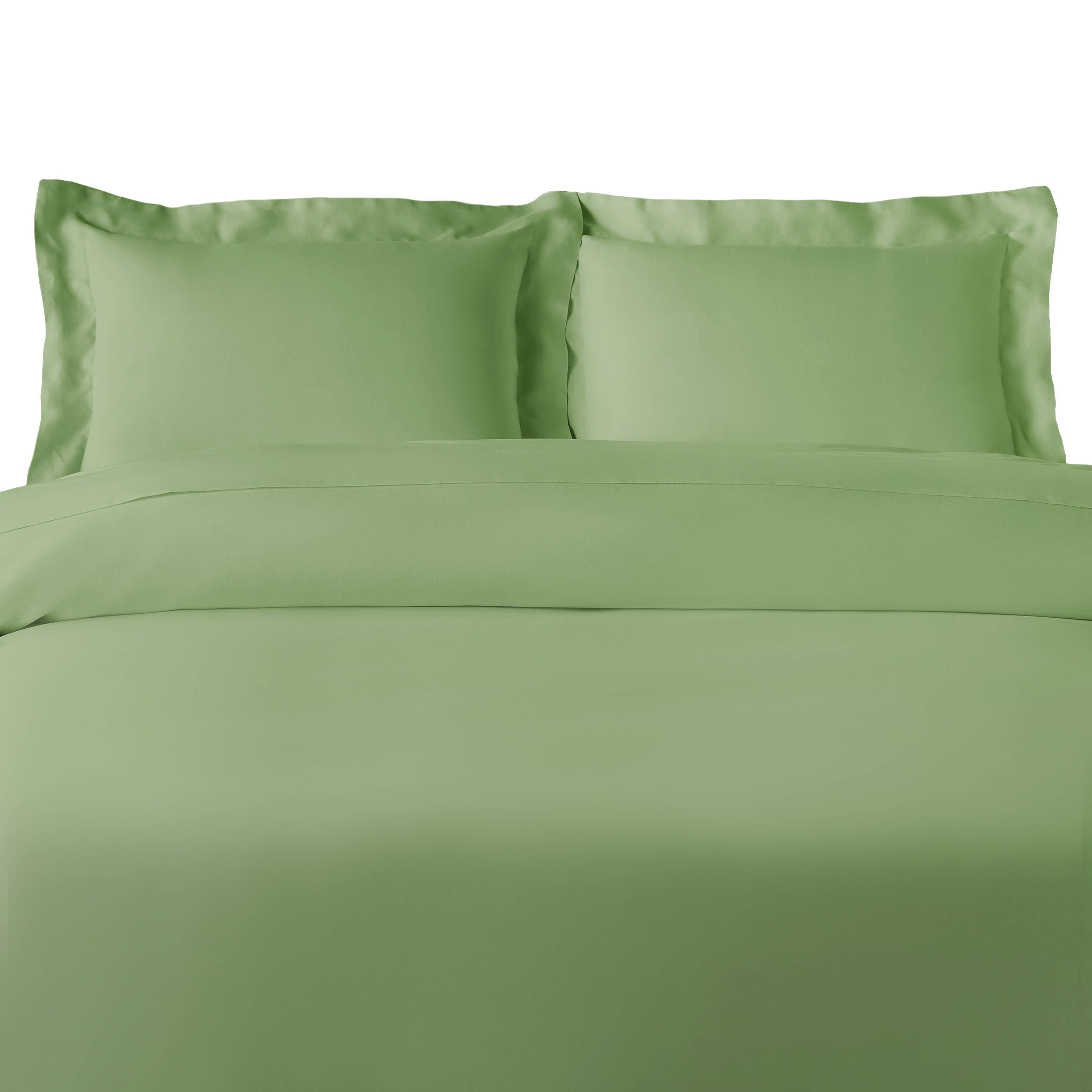 Rayon From Bamboo 300 Thread Count Solid Duvet Cover Set - Blue Nile Mills