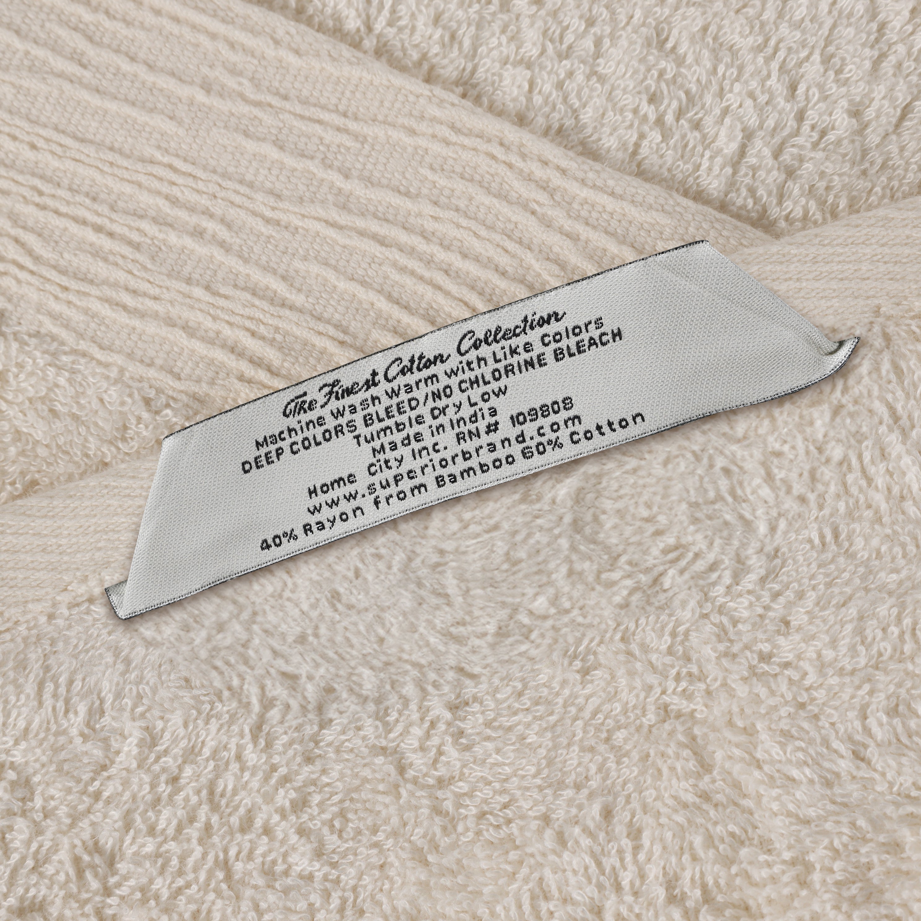 Rayon from Bamboo Eco-Friendly Fluffy Soft Solid Bath Towel Set of 3 - Blue Nile Mills