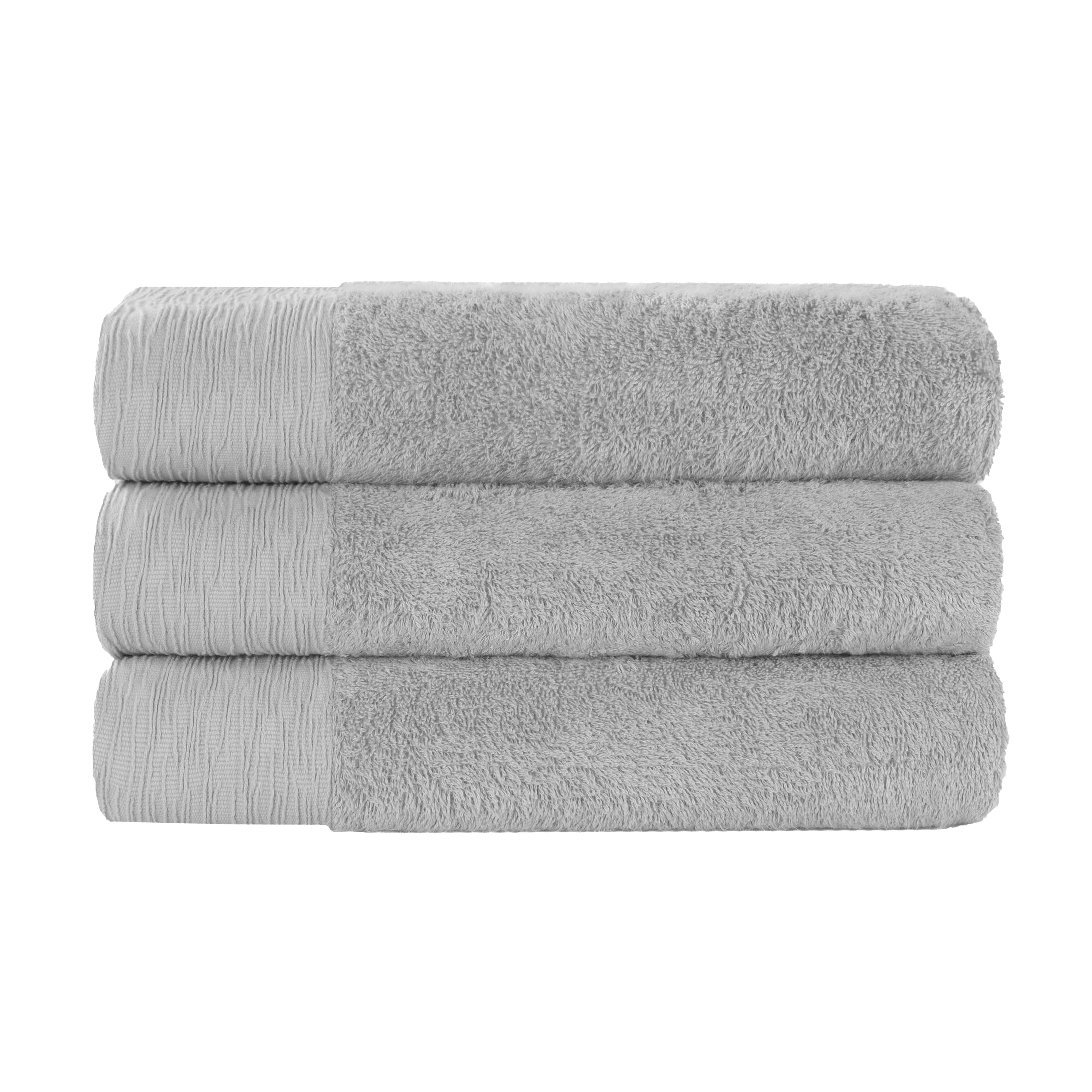 Rayon from Bamboo Eco-Friendly Fluffy Soft Solid Bath Towel Set of 3 - Blue Nile Mills