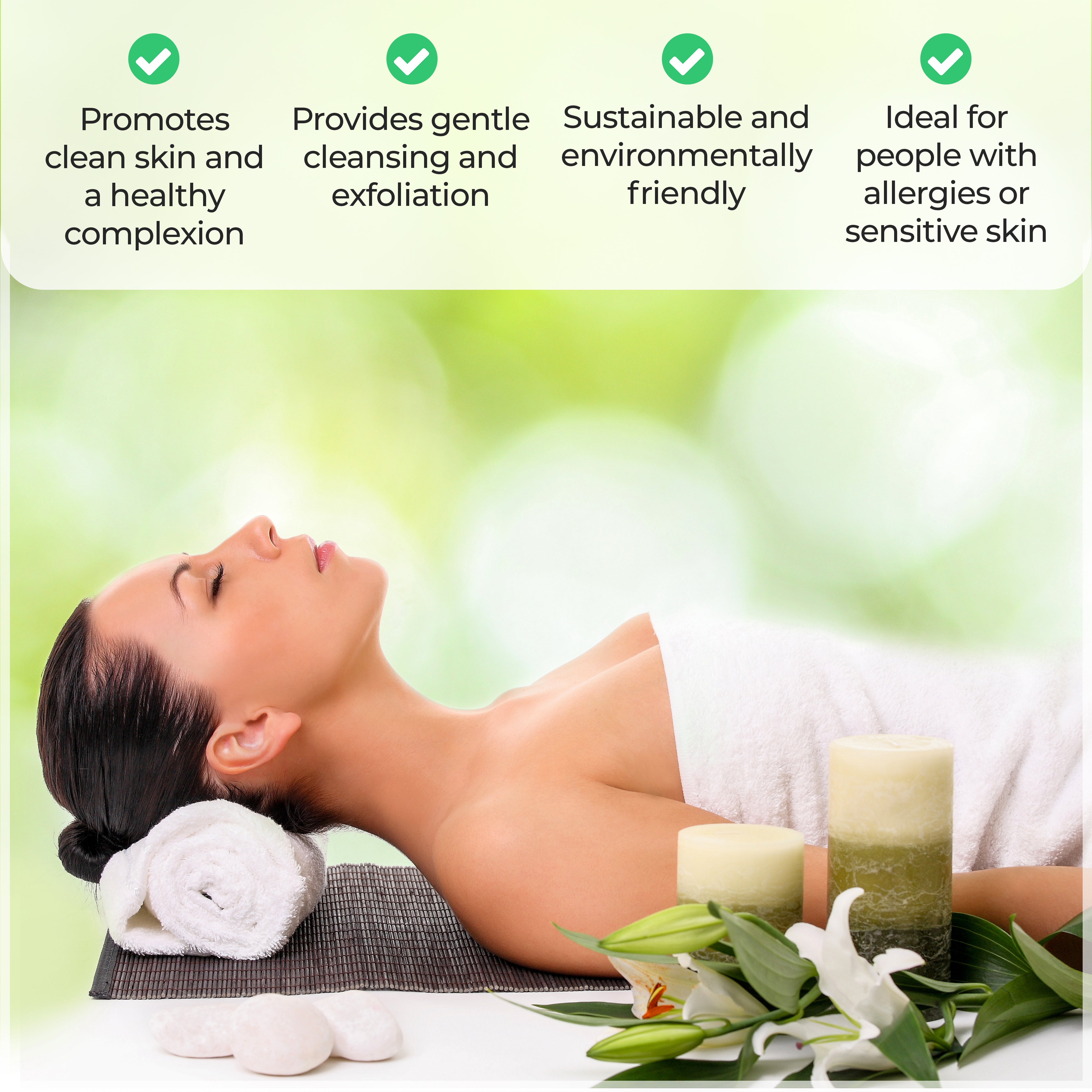 Rayon from Bamboo Eco-Friendly Fluffy Soft Solid 8 Piece Towel Set - Blue Nile Mills