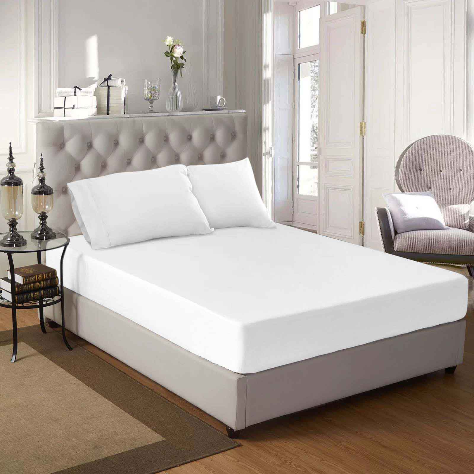 Egyptian Cotton 300 Thread Count Solid Bed Sheet Set - Blue Nile Mills