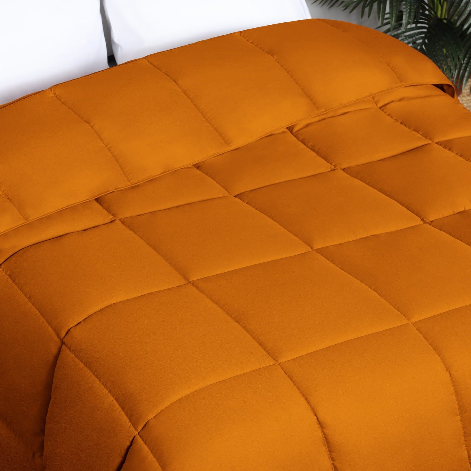 Brushed Microfiber Down Alternative Medium Weight Solid Comforter - Blue Nile Mills