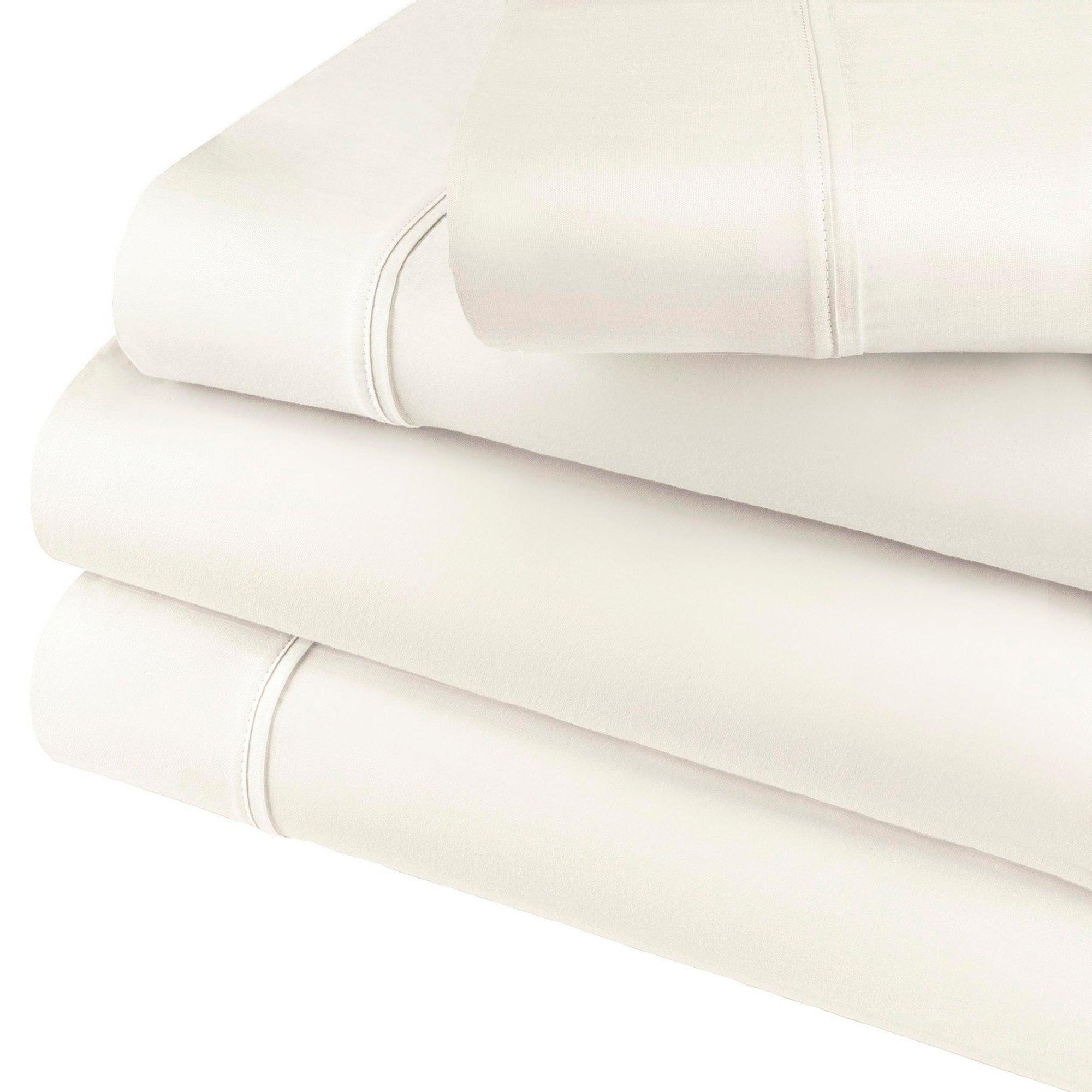 600 Thread Count Cotton Blend Solid Deep Pocket Sheet Set - Blue Nile Mills