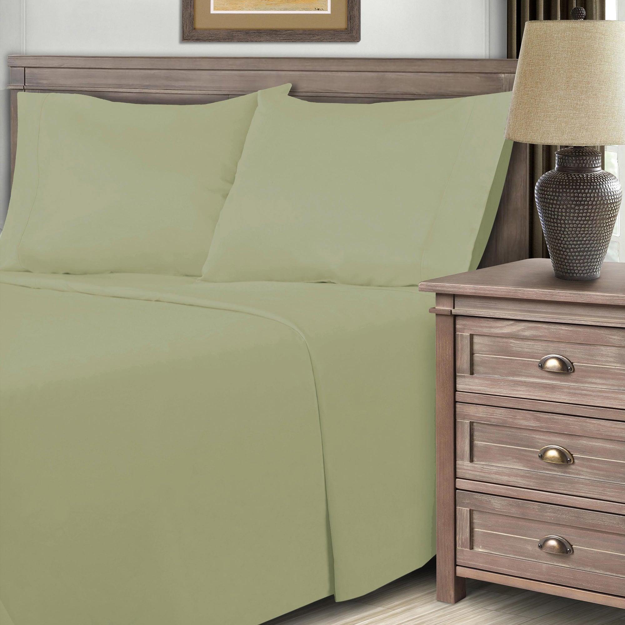 600 Thread Count Cotton Blend Solid Deep Pocket Sheet Set - Blue Nile Mills