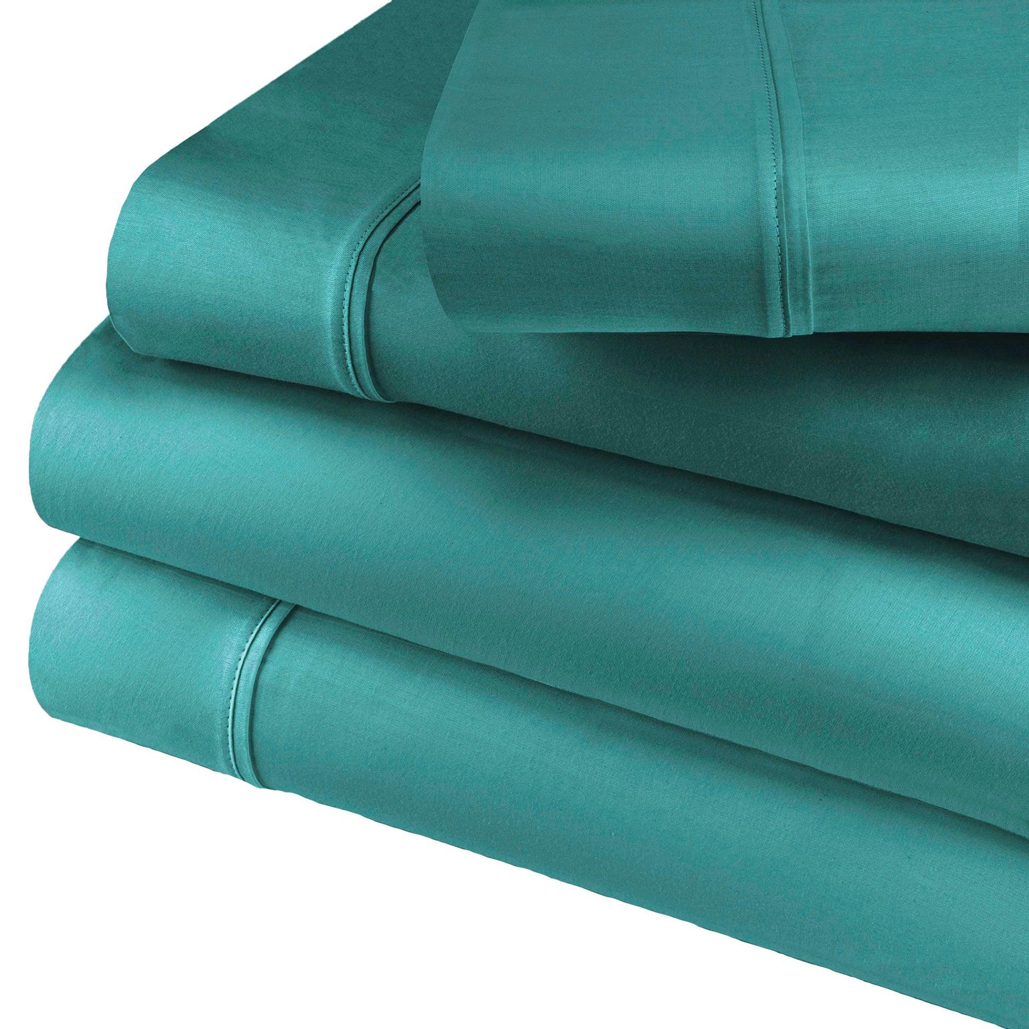 600 Thread Count Cotton Blend Solid Deep Pocket Sheet Set - Blue Nile Mills