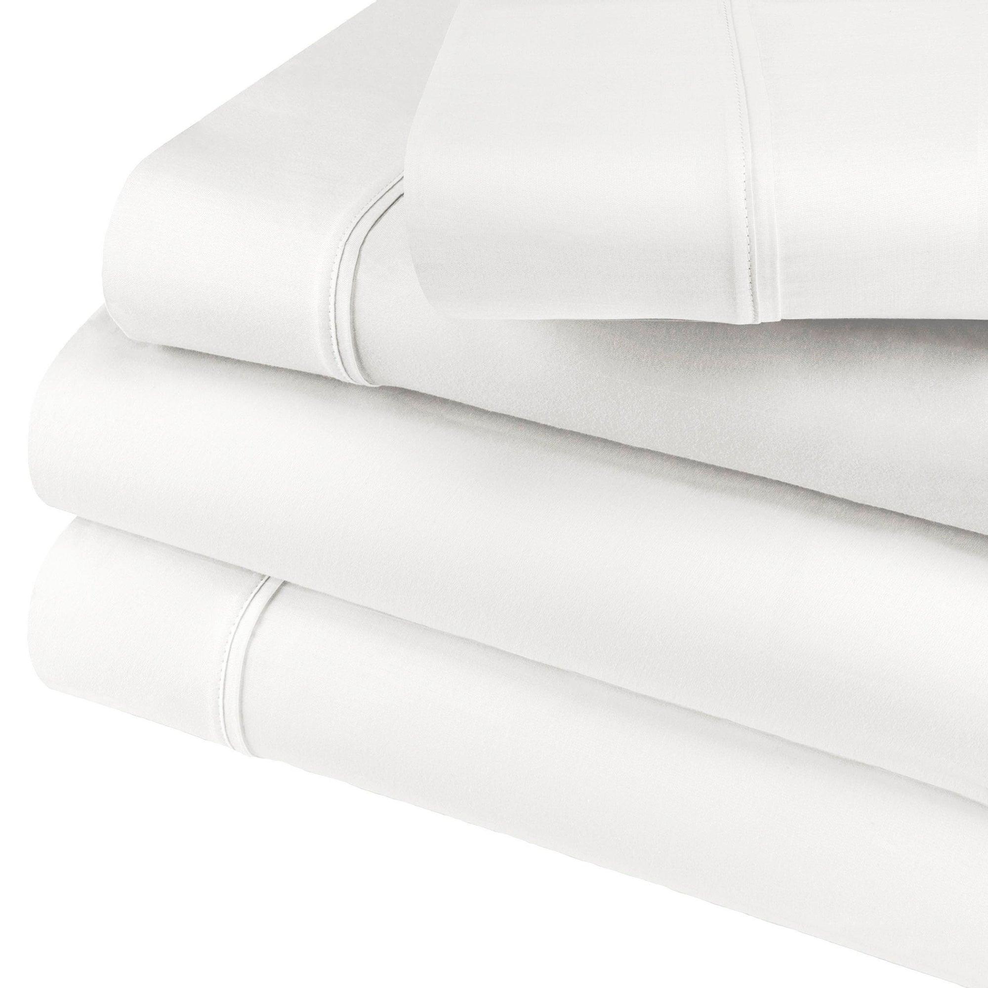 600 Thread Count Cotton Blend Solid Deep Pocket Sheet Set - Blue Nile Mills