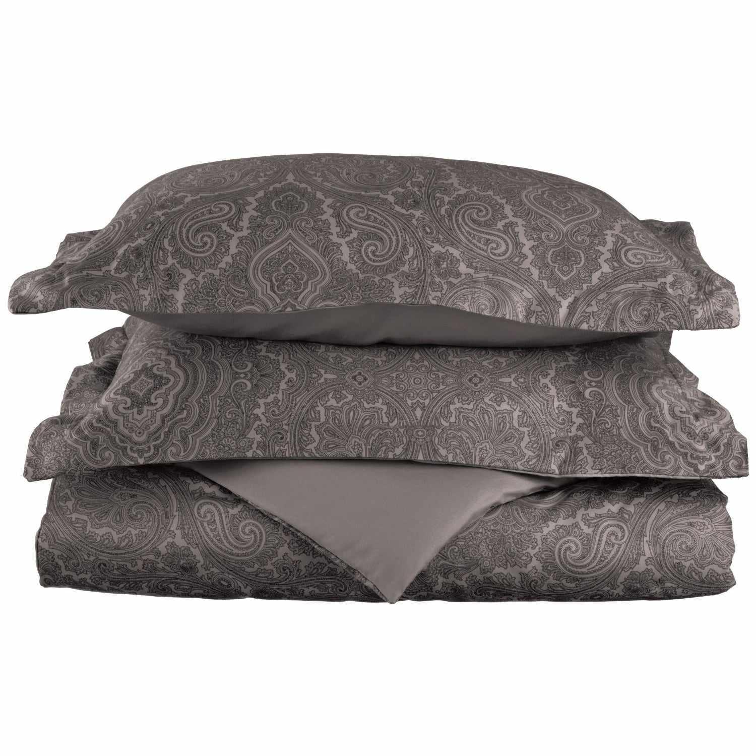 600 Thread Count Cotton Blend Italian Paisley Duvet Cover Set - Blue Nile Mills