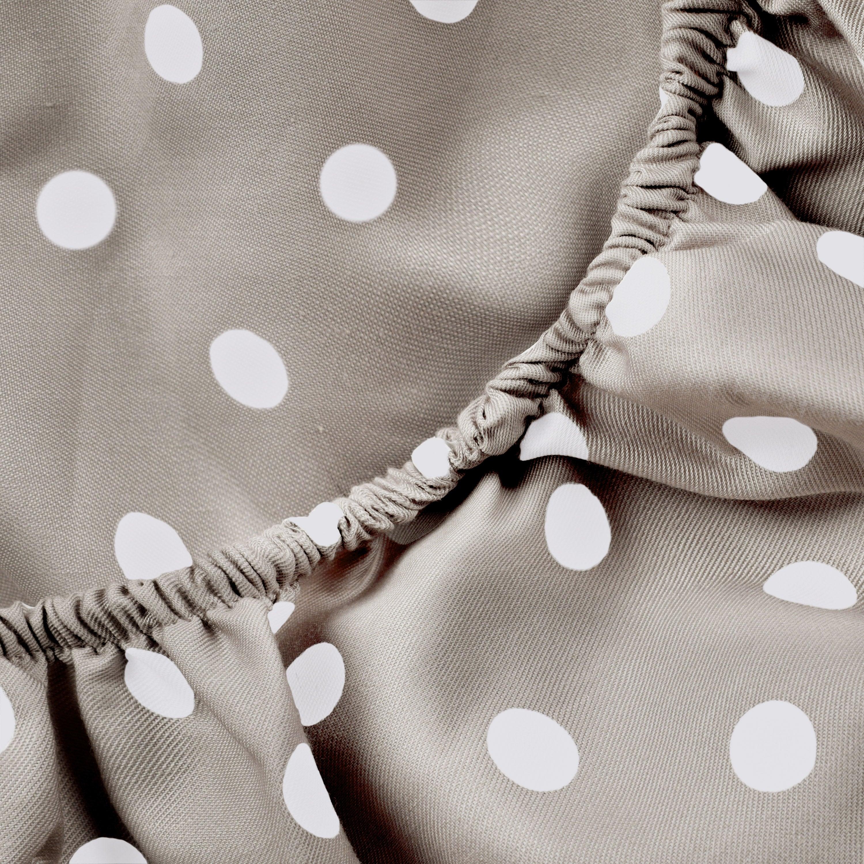 Polka Dot 600 Thread Count Cotton Blend Deep Pocket Sheet Set - Blue Nile Mills