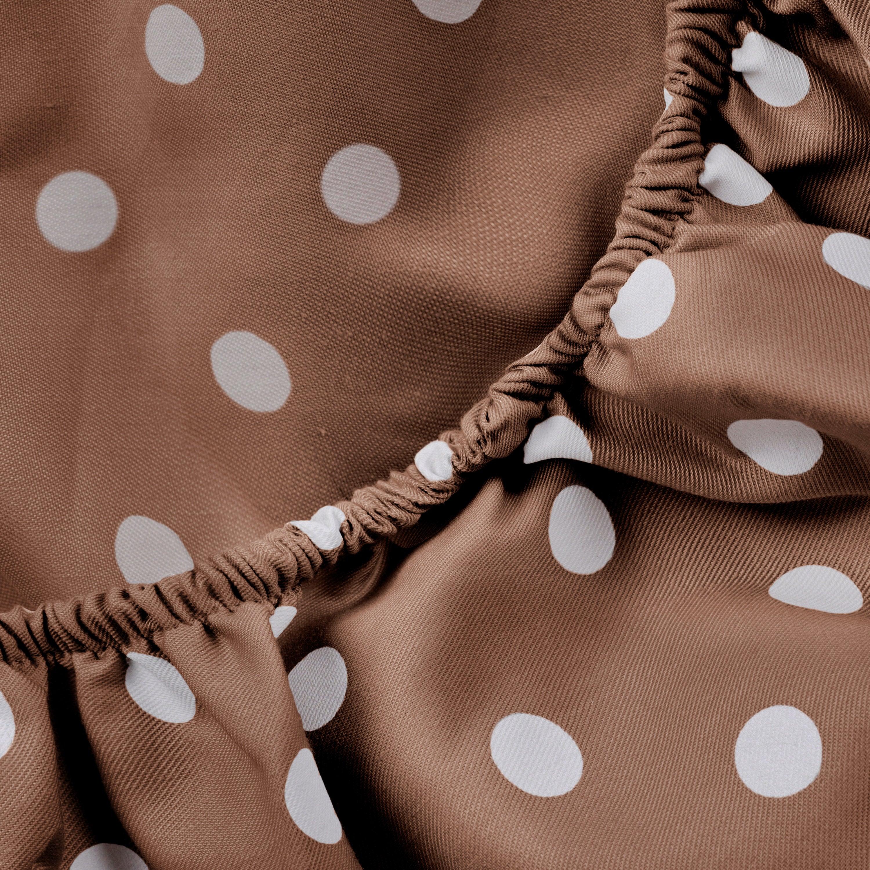 Polka Dot 600 Thread Count Cotton Blend Deep Pocket Sheet Set - Blue Nile Mills