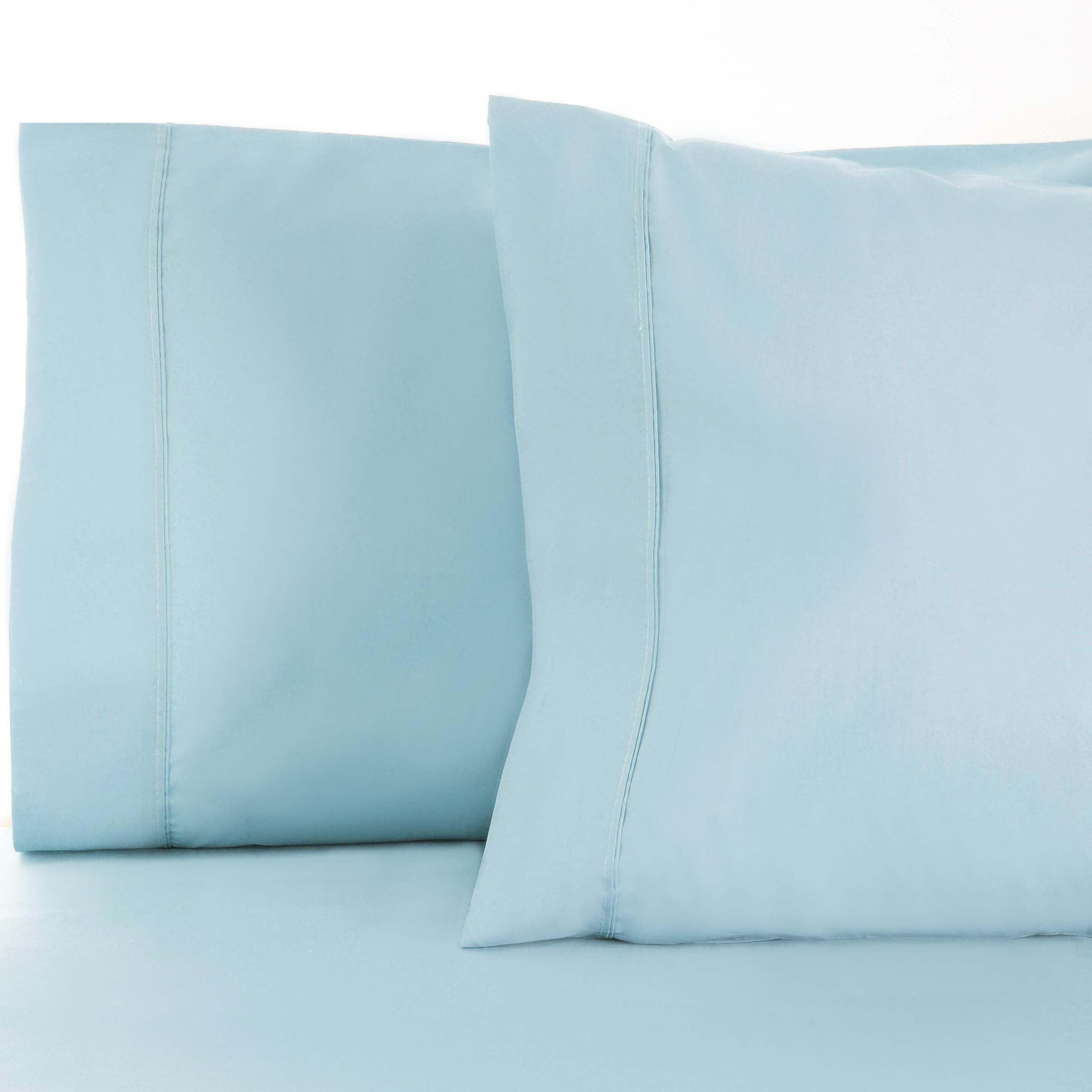 600 Thread Count Cotton Blend Solid Pillowcase Set - Blue Nile Mills