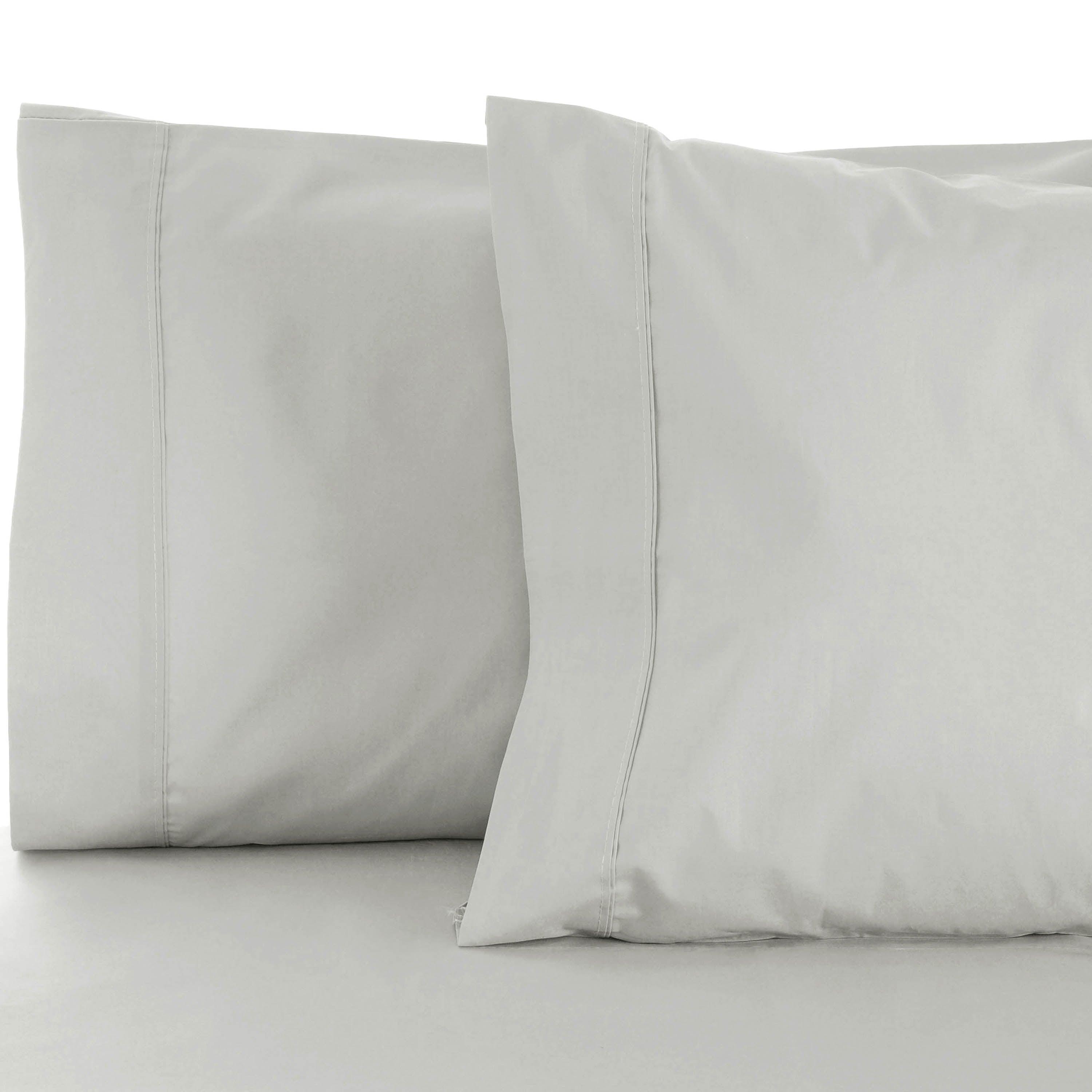600 Thread Count Cotton Blend Solid Pillowcase Set - Blue Nile Mills
