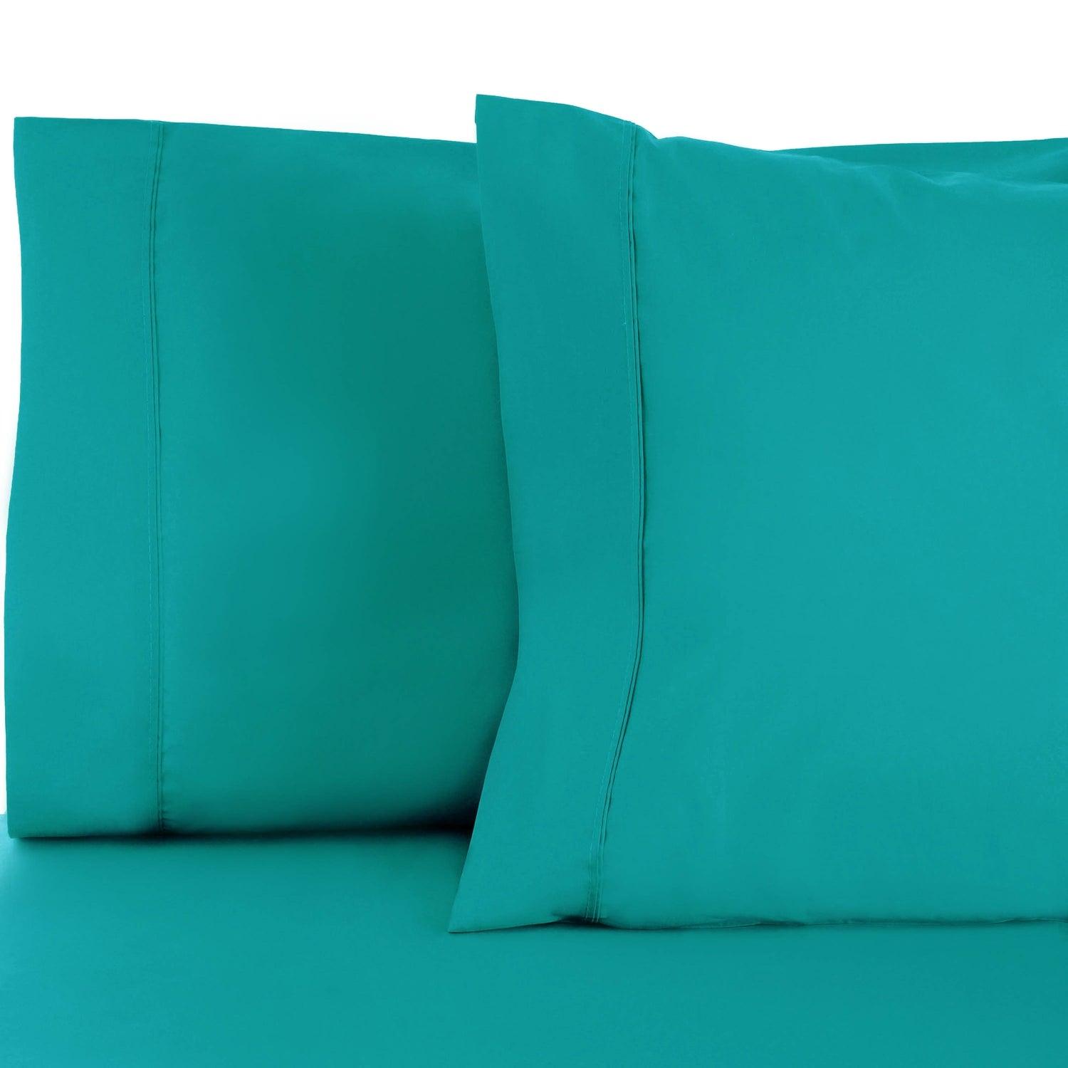 600 Thread Count Cotton Blend Solid Pillowcase Set - Blue Nile Mills