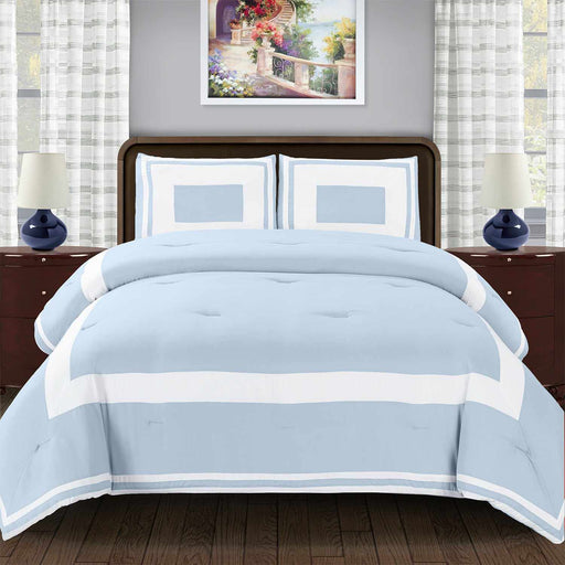 Grammercy Microfiber Comforter Set - LIght Blue