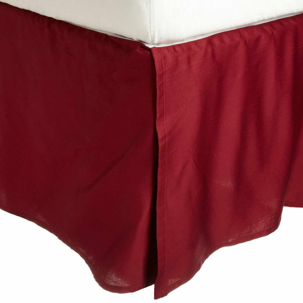 Saltaire 100% Egyptian Cotton Chic Solid Bed Skirt with Split Corners - Blue Nile Mills