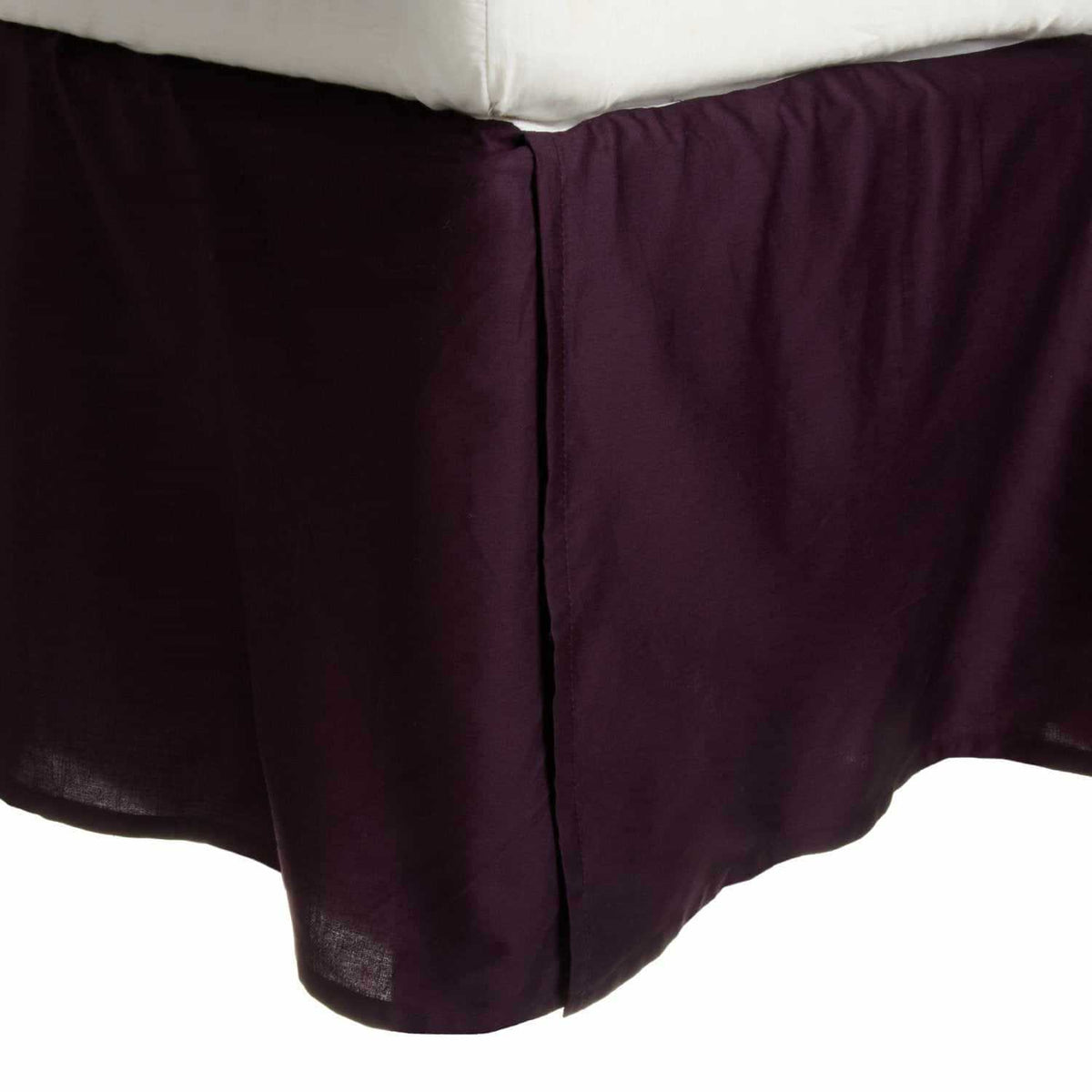 Saltaire 100% Egyptian Cotton Chic Solid Bed Skirt with Split Corners - Blue Nile Mills