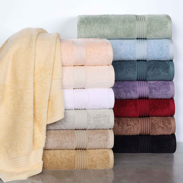 Egyptian Cotton Highly Absorbent Solid 9-Piece Ultra Soft Towel Set