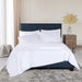Egyptian Cotton 1000 Thread Count Embroidered Bed Sheet Set - White/Ivory