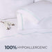 Egyptian Cotton 1000 Thread Count Embroidered Bed Sheet Set - White/Plum