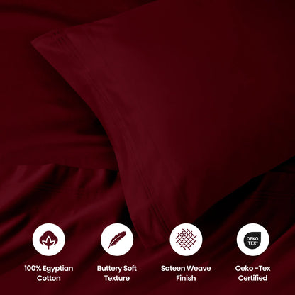 1000 Thread Count Egyptian Cotton Pillowcase Set