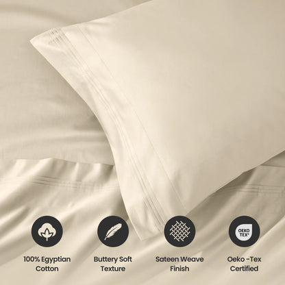 1000 Thread Count Egyptian Cotton Pillowcase Set