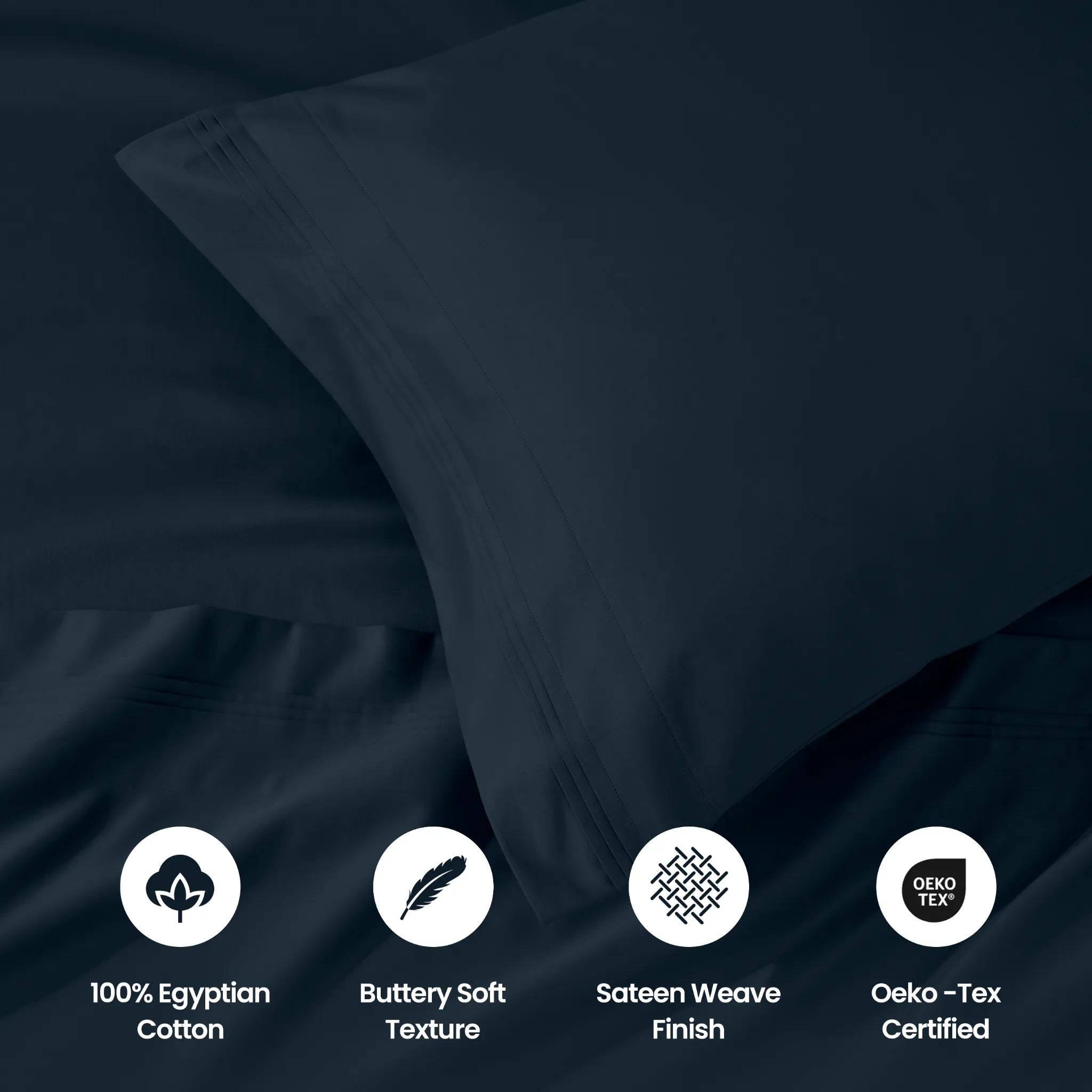 1000 Thread Count Egyptian Cotton Pillowcase Set