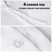 Egyptian Cotton 1000 Thread Count Embroidered Duvet Cover Set - White/White
