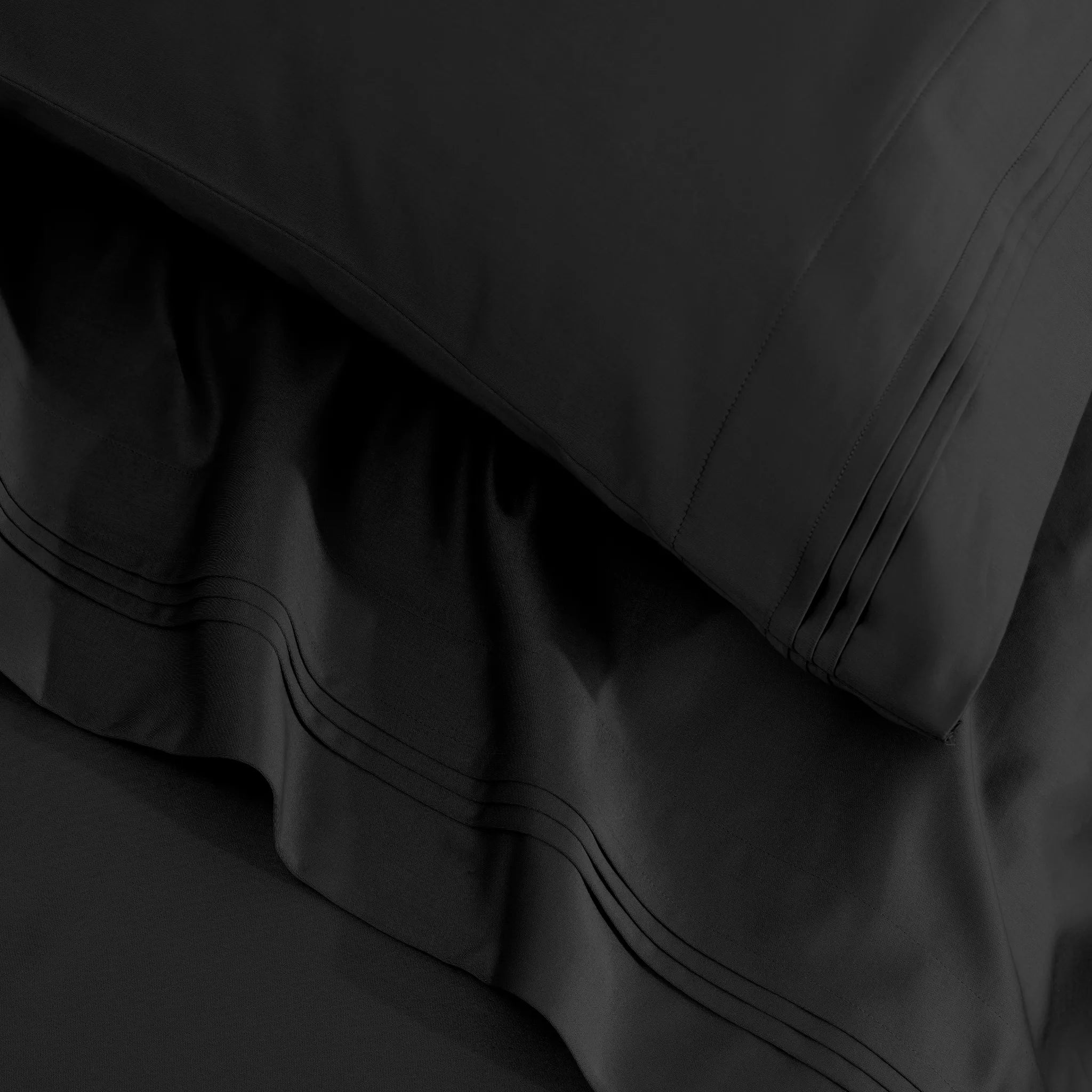 Egyptian Cotton 1500 Thread Count Solid 2 Piece Pillowcase Set - Blue Nile Mills