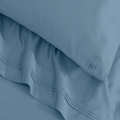 Egyptian Cotton 1500 Thread Count Solid 2 Piece Pillowcase Set - Blue Nile Mills