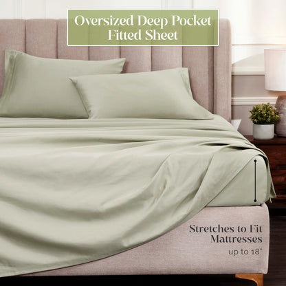 Egyptian Cotton 1500 Thread Count Eco Friendly Sheet Set - Blue Nile Mills