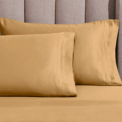Egyptian Cotton 1500 Thread Count Solid 2 Piece Pillowcase Set - Blue Nile Mills