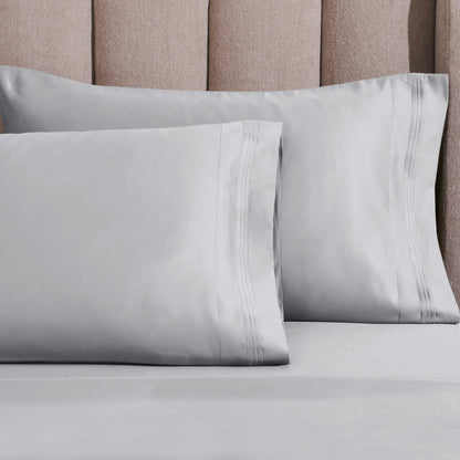 Egyptian Cotton 1500 Thread Count Solid 2 Piece Pillowcase Set - Blue Nile Mills