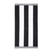 Cabana Stripe Oversized Cotton Beach Towel Set - Charcoal